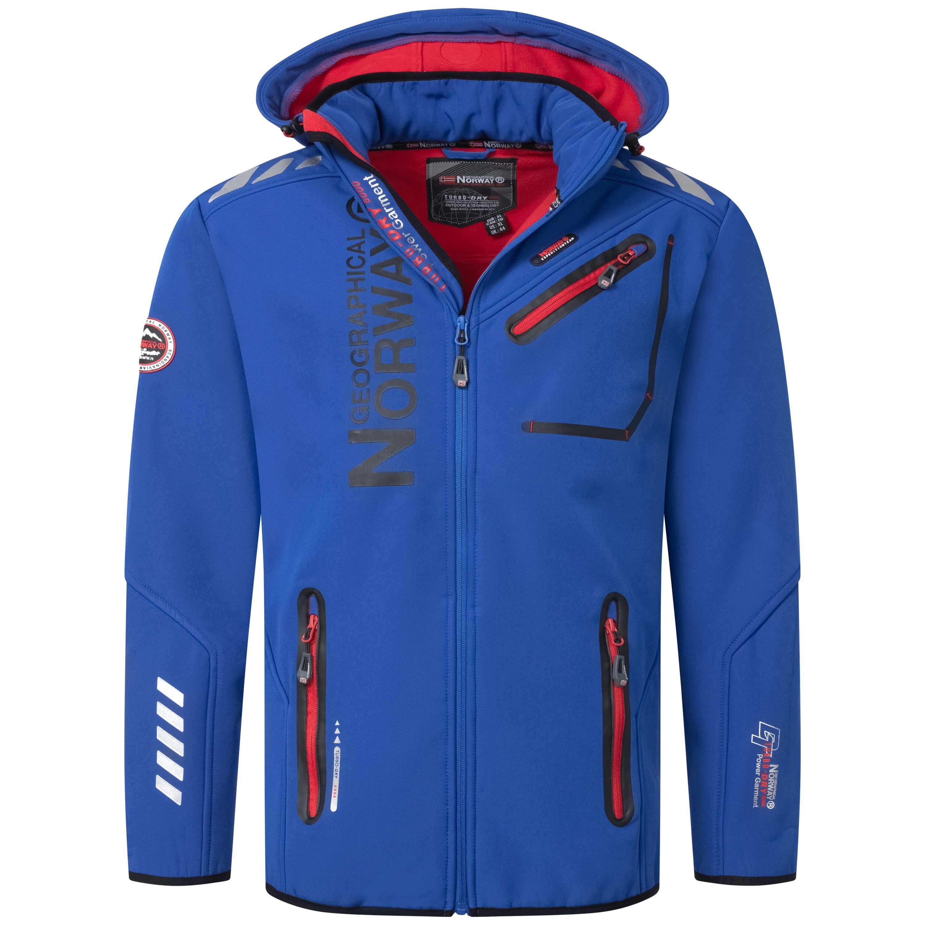 Geographical Norway Softshelljacke Herren Damen Übergangsjacke Wind Wasser Abweisend Jacke Frühling
