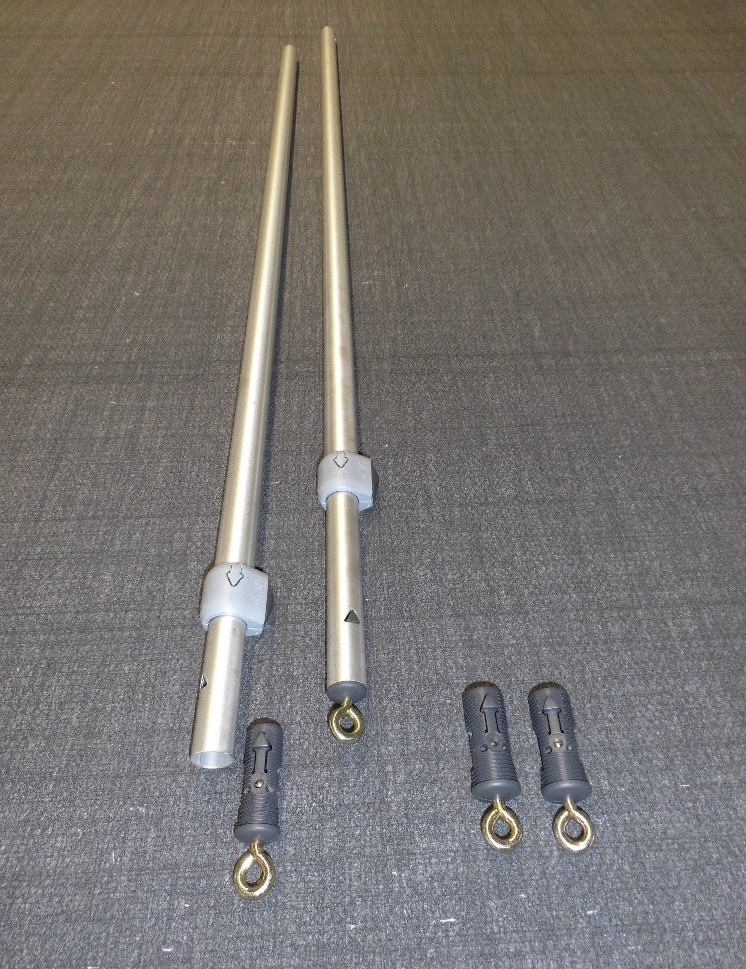 dwt Zeltstange Vordachspannstab-Set 120-200cm Alueasy 25/22 mm