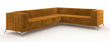 JVmoebel Ecksofa, Ecksofa L-Form Stoff Couch Wohnlandschaft Garnitur Design