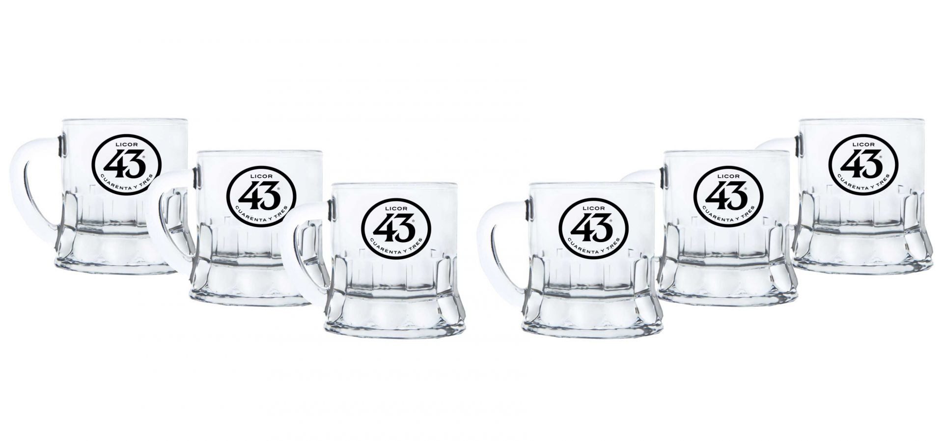 Gläser-Set Licor 43 Minibeer Acryl Glas 6er Set Shotglas Pinnchen Likör Liquor