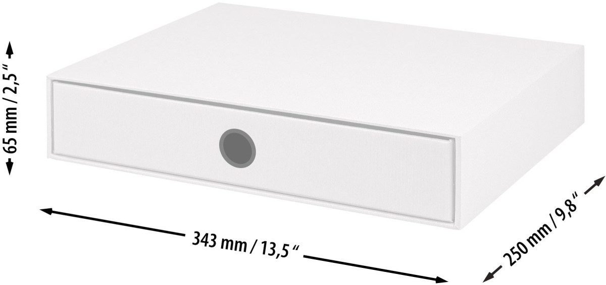 Organizer Schubladenbox Schwarz A4
