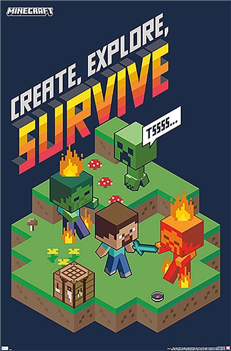 Trends International Poster Minecraft Poster Create, günstig online kaufen