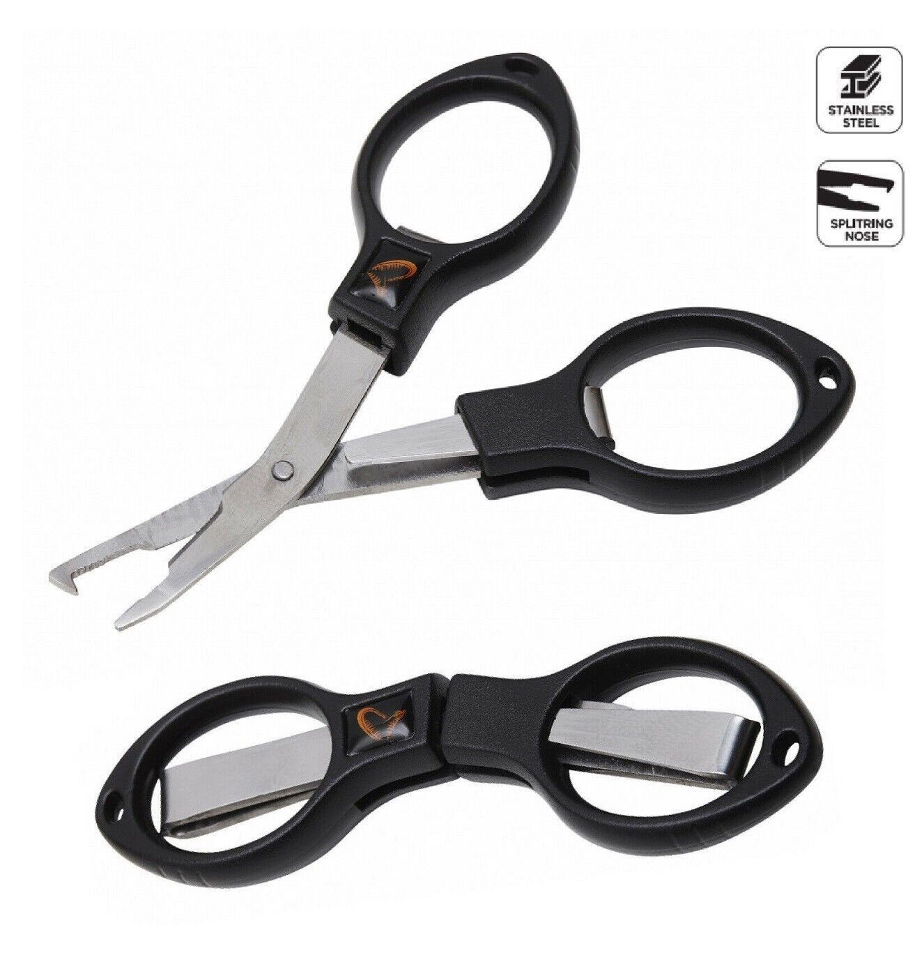 Savage Gear Sprengring Magic Folding Scissor Faltbare Sprengring Zange und Geflecht Schere