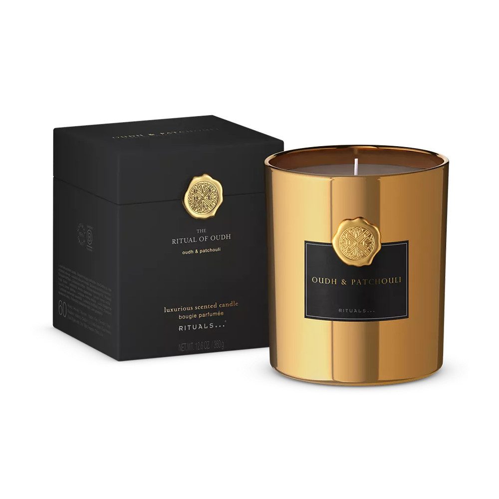 Rituals Duftkerze Rituals The Ritual Of Oudh Scented Candle 290g., Intensiver Duft für entspannende Atmosphäre