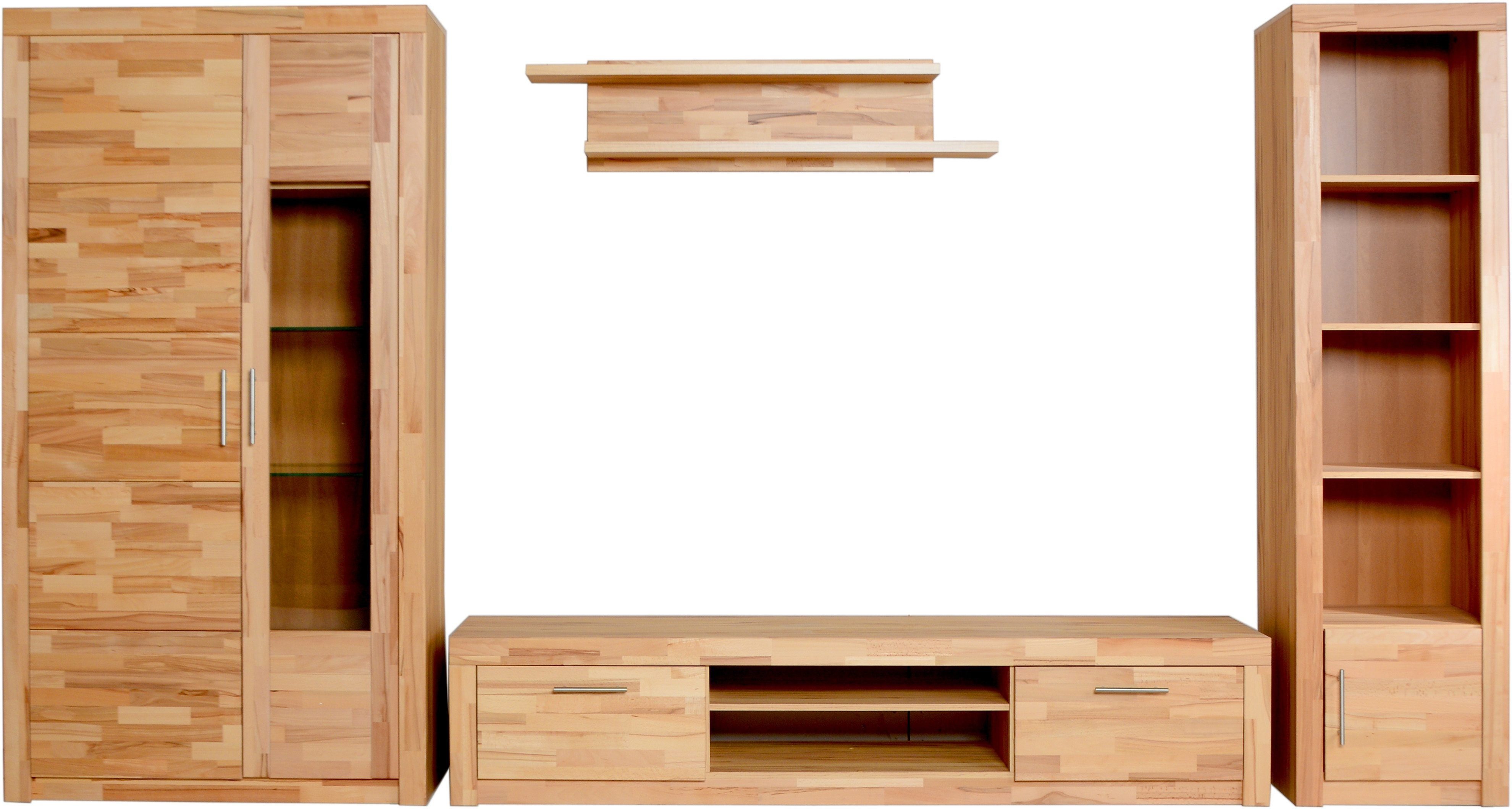 VOGL Möbelfabrik Wohnwand Toronto, (Set, 4-St), Set 4 teilig