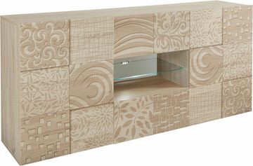 INOSIGN Sideboard Miro, Breite 181 cm mit dekorativem Siebdruck