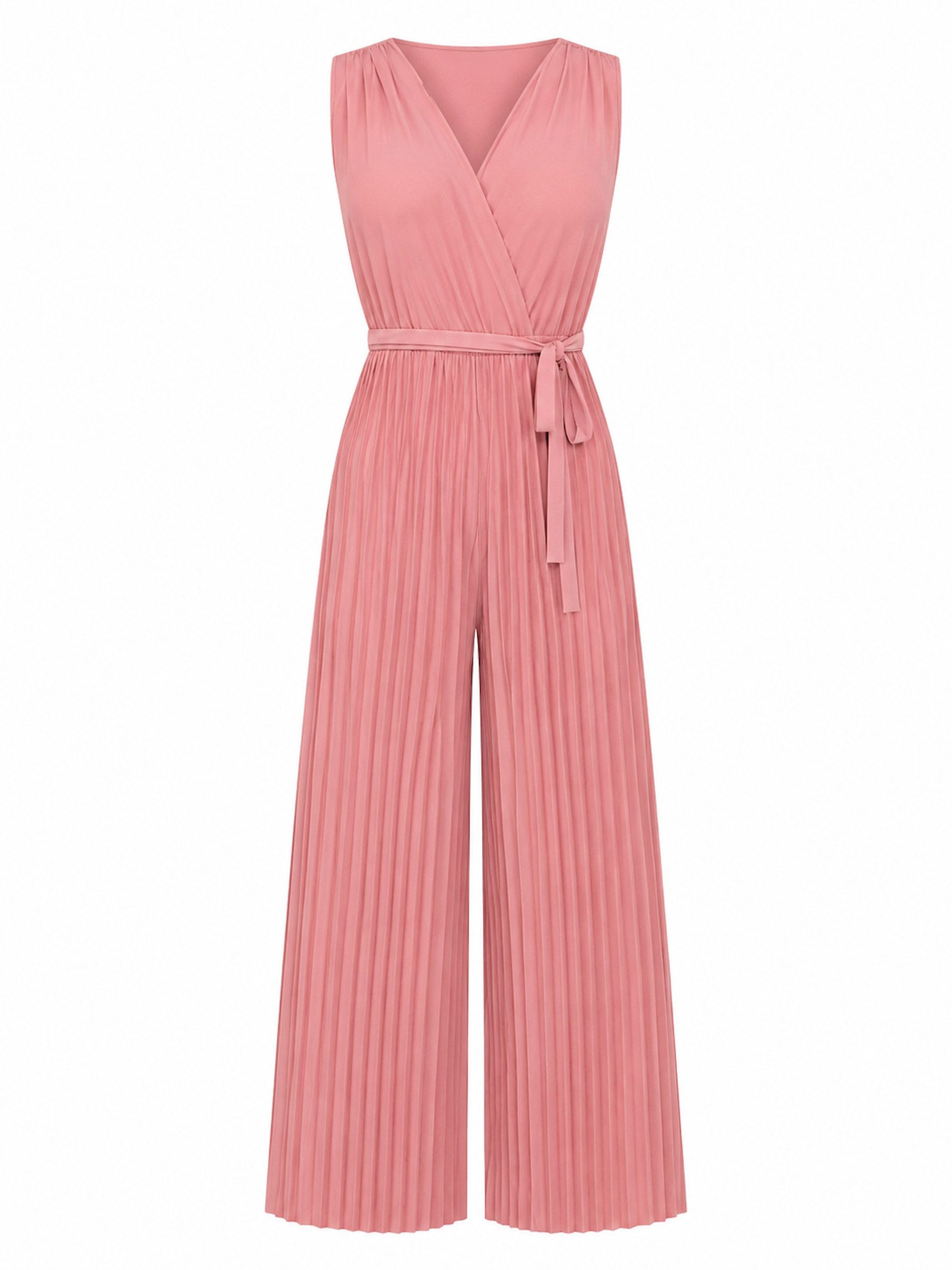 Worldclassca Jumpsuit Worldclassca Jumpsuit Pleated Overalls mit Gürtel Ärmellos Sommer Neu Neue Kollektion - Stilvolle und gemütliche Sommer Mode für Damen