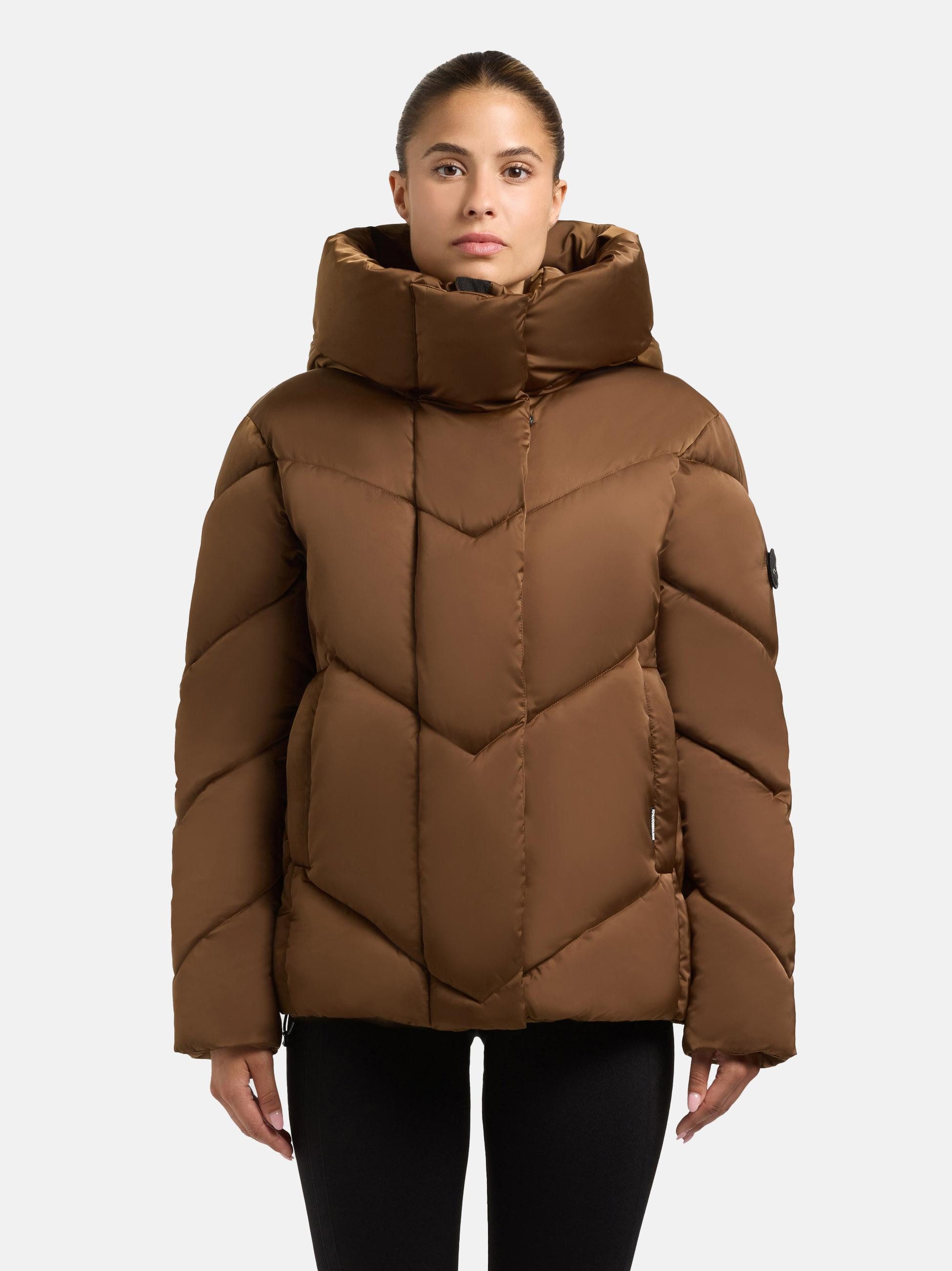 khujo Winterjacke Olsa2 Gefütterte Steppjacke mit Kapuze günstig online kaufen