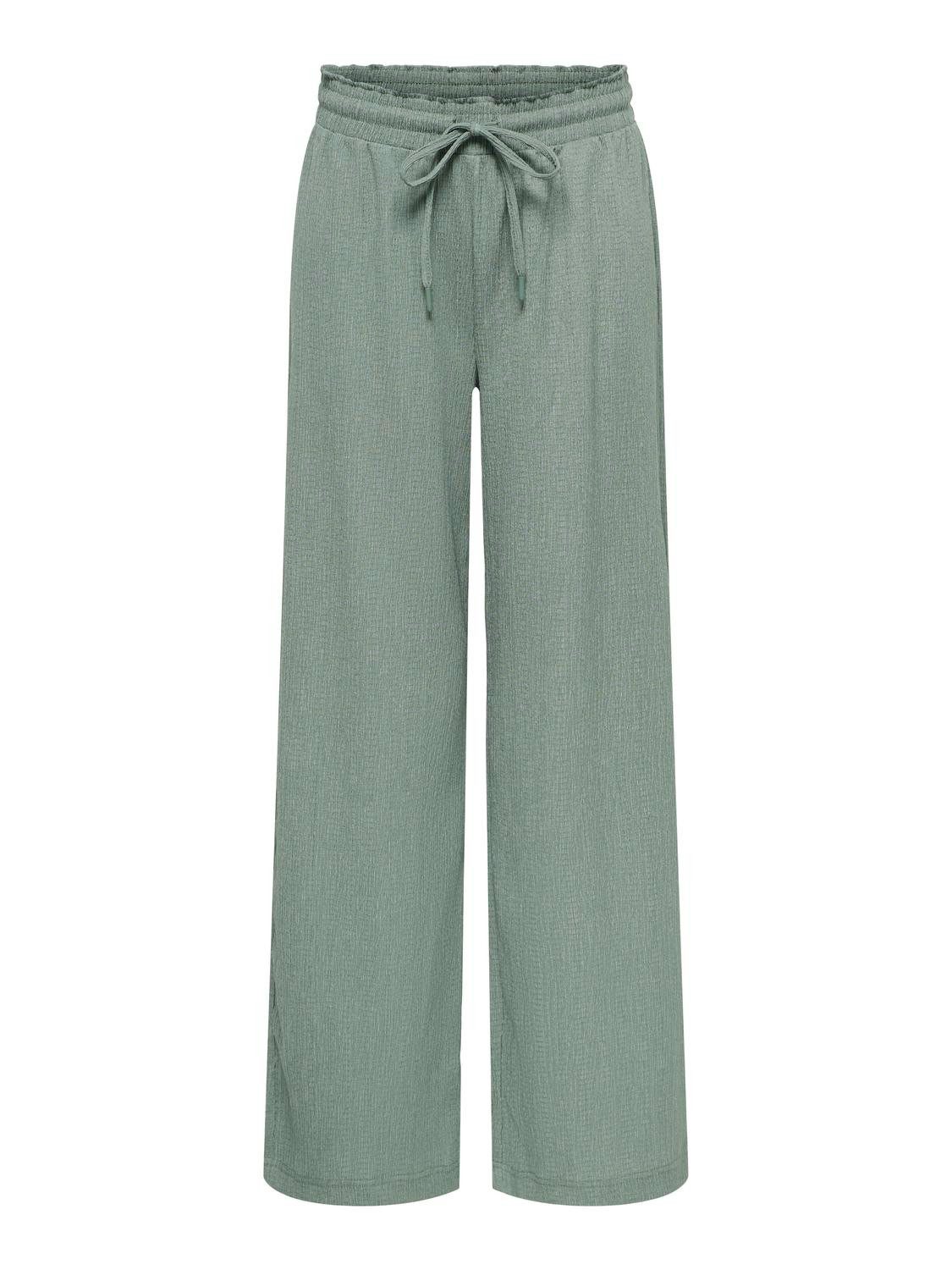 ONLY Schlupfhose ONLALTA MW STRING WIDE PANT PNT ZLO Materialmix, weite Bei günstig online kaufen