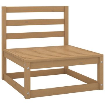 vidaXL Gartenlounge-Set 8-tlg. Garten-Lounge-Set Honigbraun Massivholz Kiefer, (1-tlg)