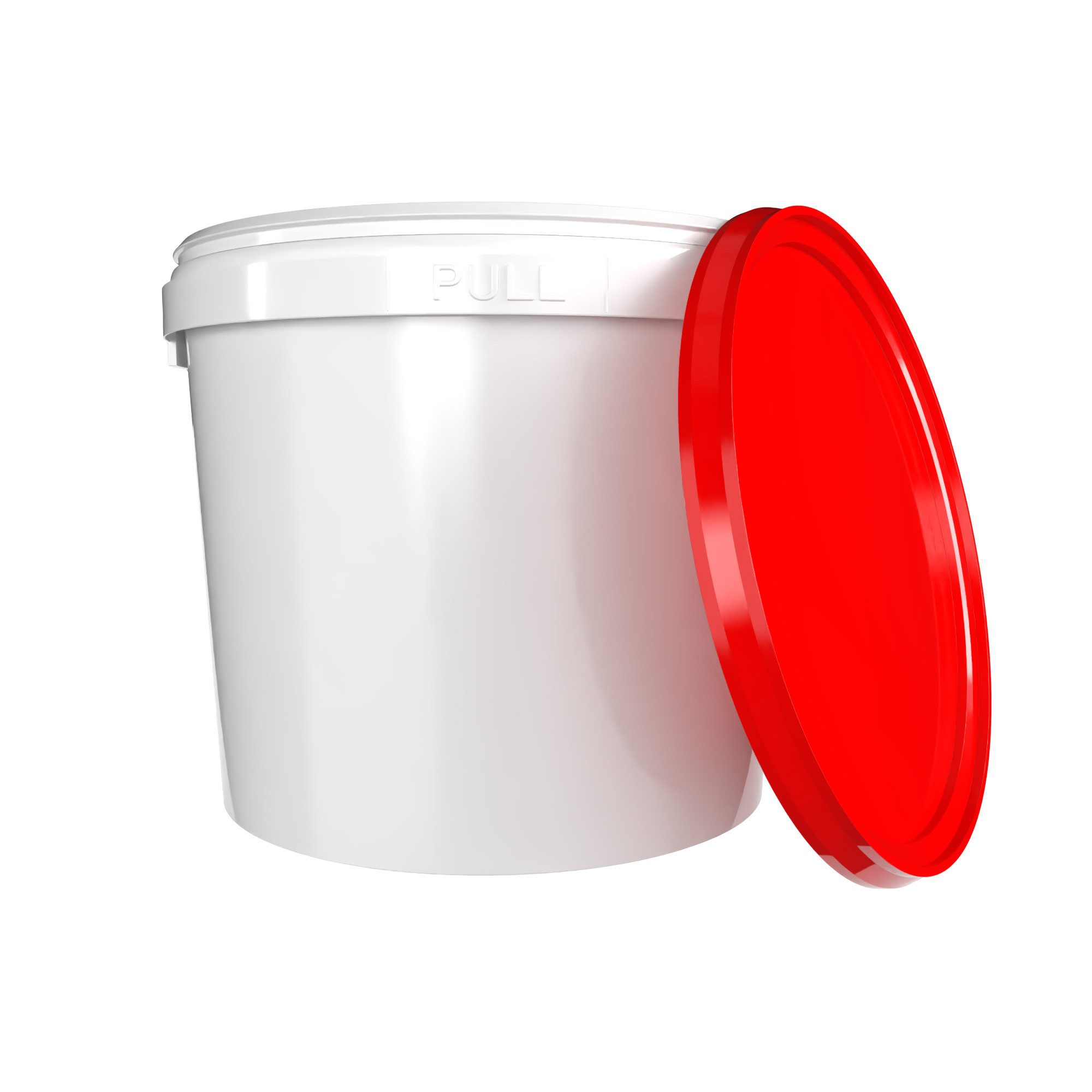 FixedByU Putzeimer Eimer mit Kunststoffgriff, PP, rund, 5 Liter, Lebensmittelecht, (Eimer-Set, 1-tlg., Eimer mit Deckel), luftdicht, stapelbar, lebensmittelecht, rutschsicher, recyclebar