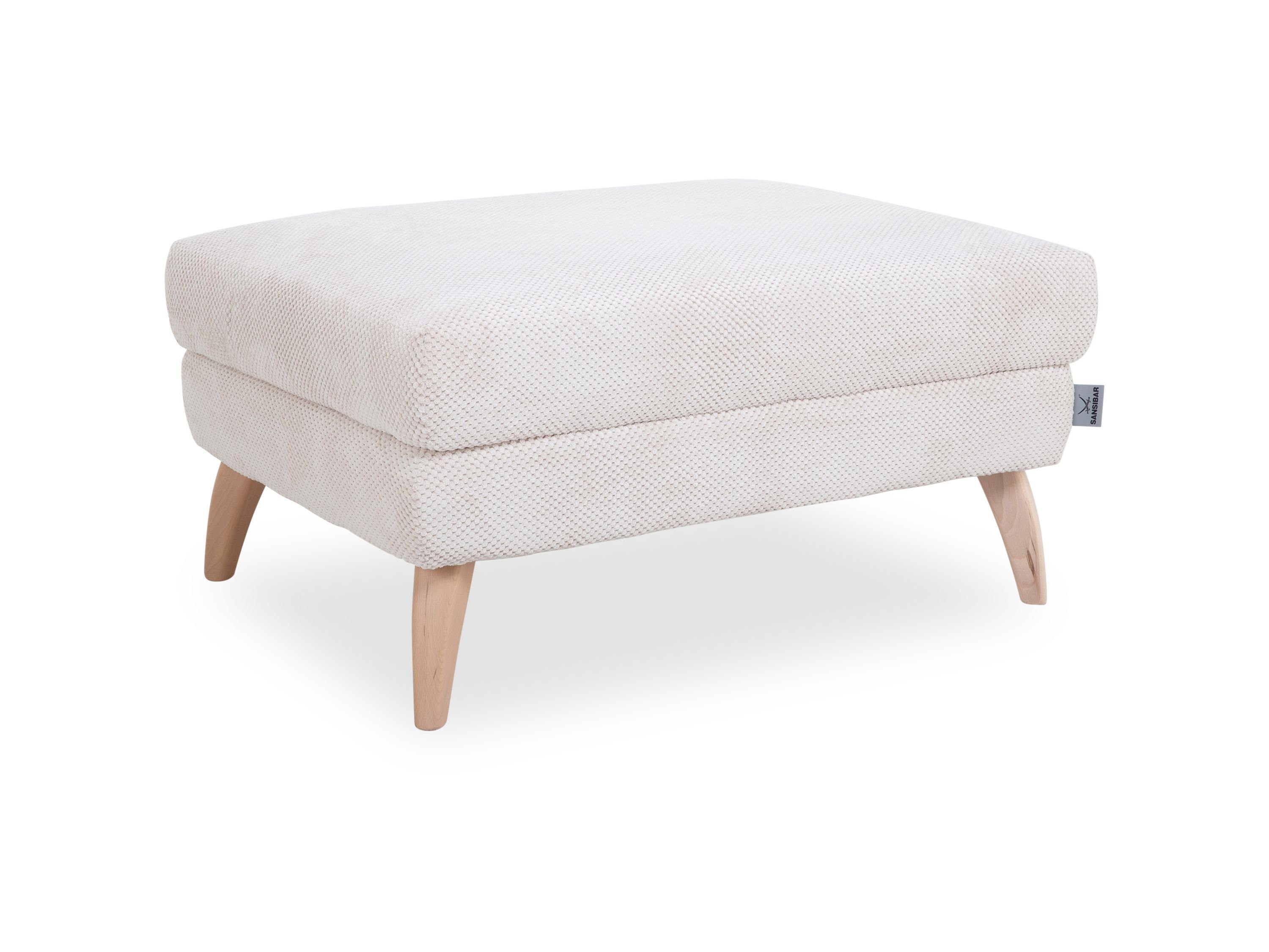 SANSIBAR Living Sitzhocker Табурети SANSIBAR FÜNEN BHT 95x47x70 cm beige