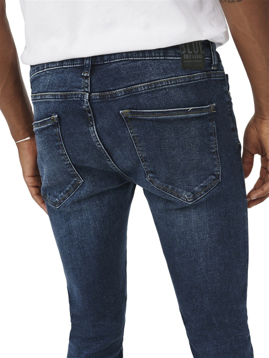 ONLY & SONS Skinny-fit-Jeans ONSWARP BLUE MA SKINNY 9809 mit Stretch