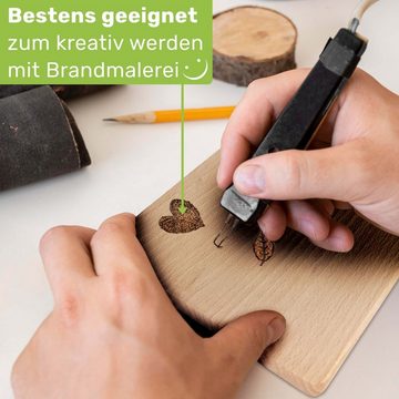 Gravidus Frühstücksbrett 5x Holz Frühstücksbrettchen Vesperbrett Brettchen