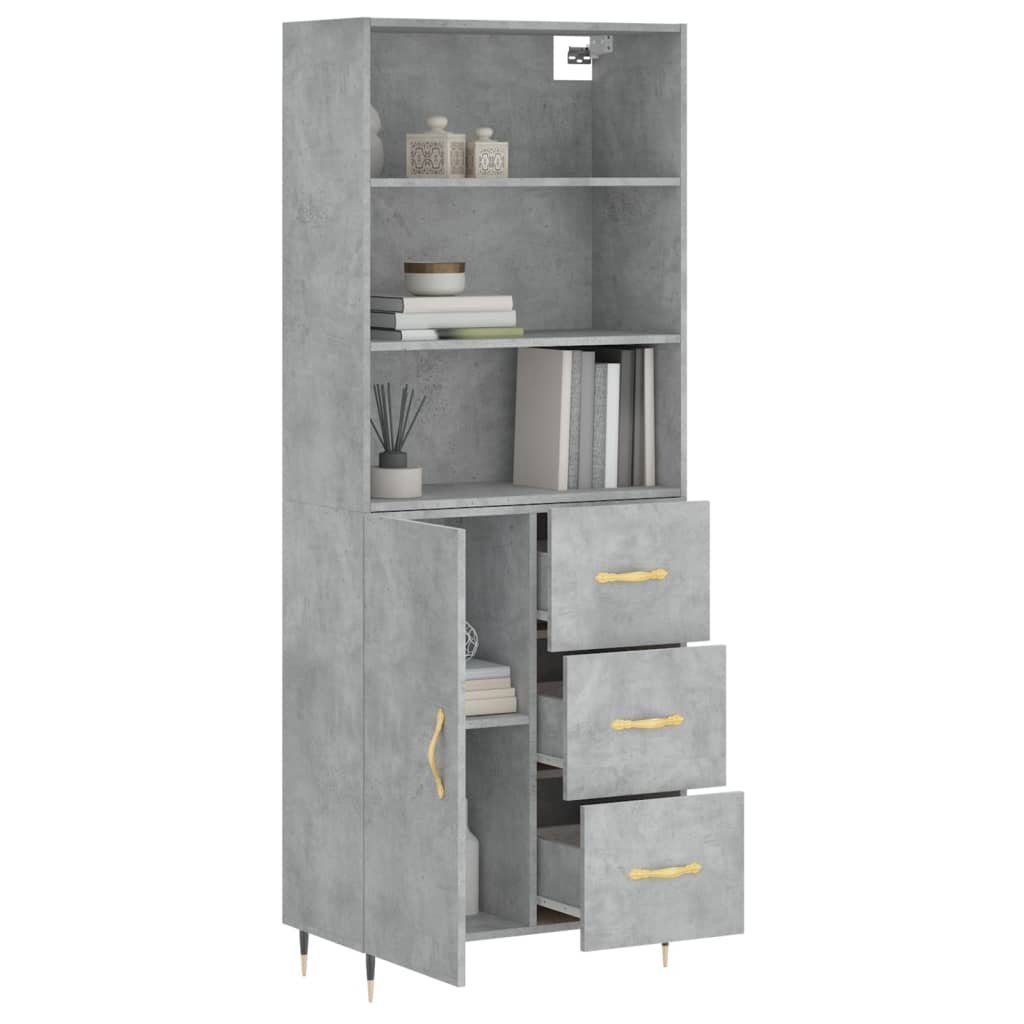 vidaXL Highboard Highboard Betongrau 69,5x34x180 cm günstig online kaufen