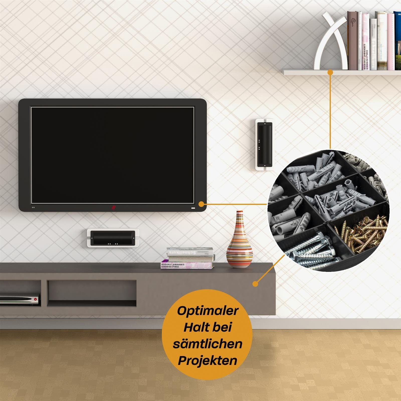 Hinrichs Schrauben- und Dübel-Set Hinrichs Dübel und Schrauben Koffer (wp), (417 Teile), im praktischen Aufbewarungskoffer