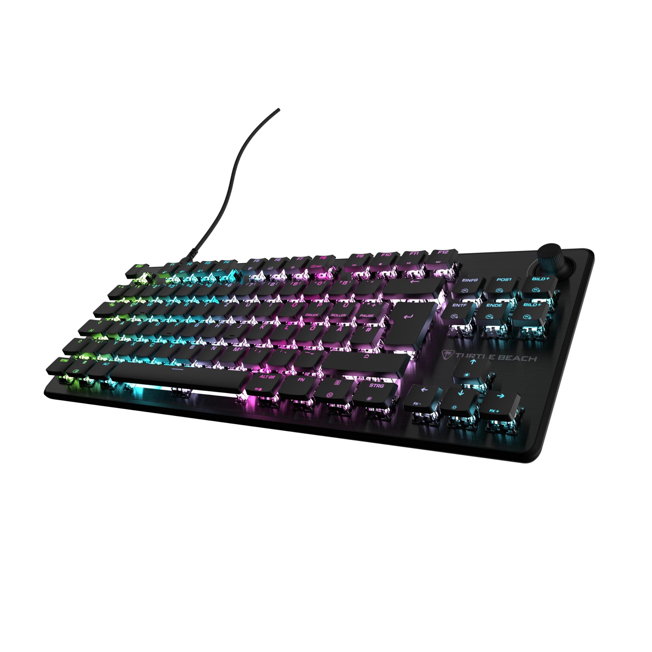 Turtle Beach Vulcan II TKL RGB Tastatur (Mechanische Gaming-Tastatur, RGB-Beleuchtung, Hot-Swap)
