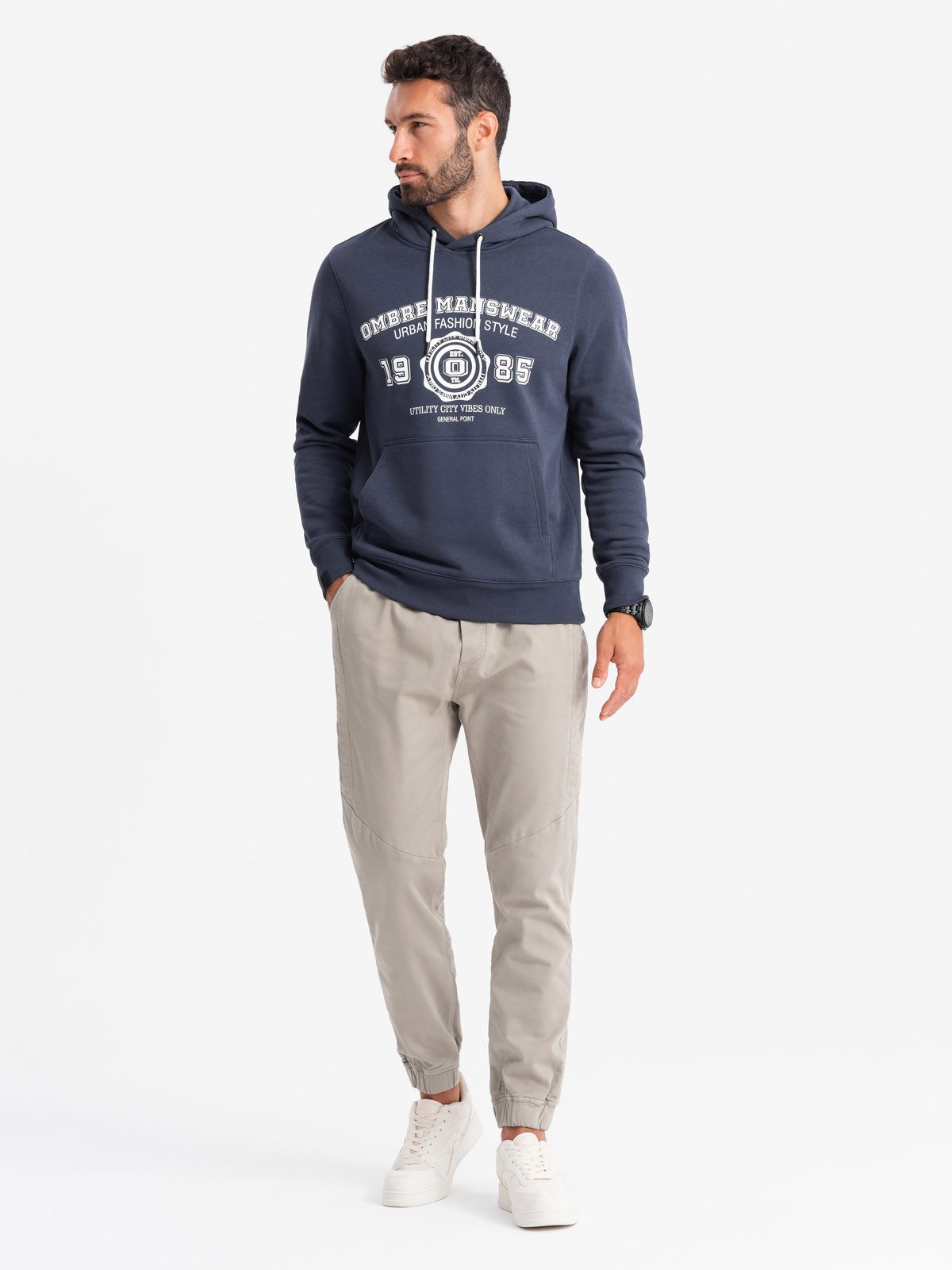OMBRE Jogger Pants Herrenstrick-Jogginghose