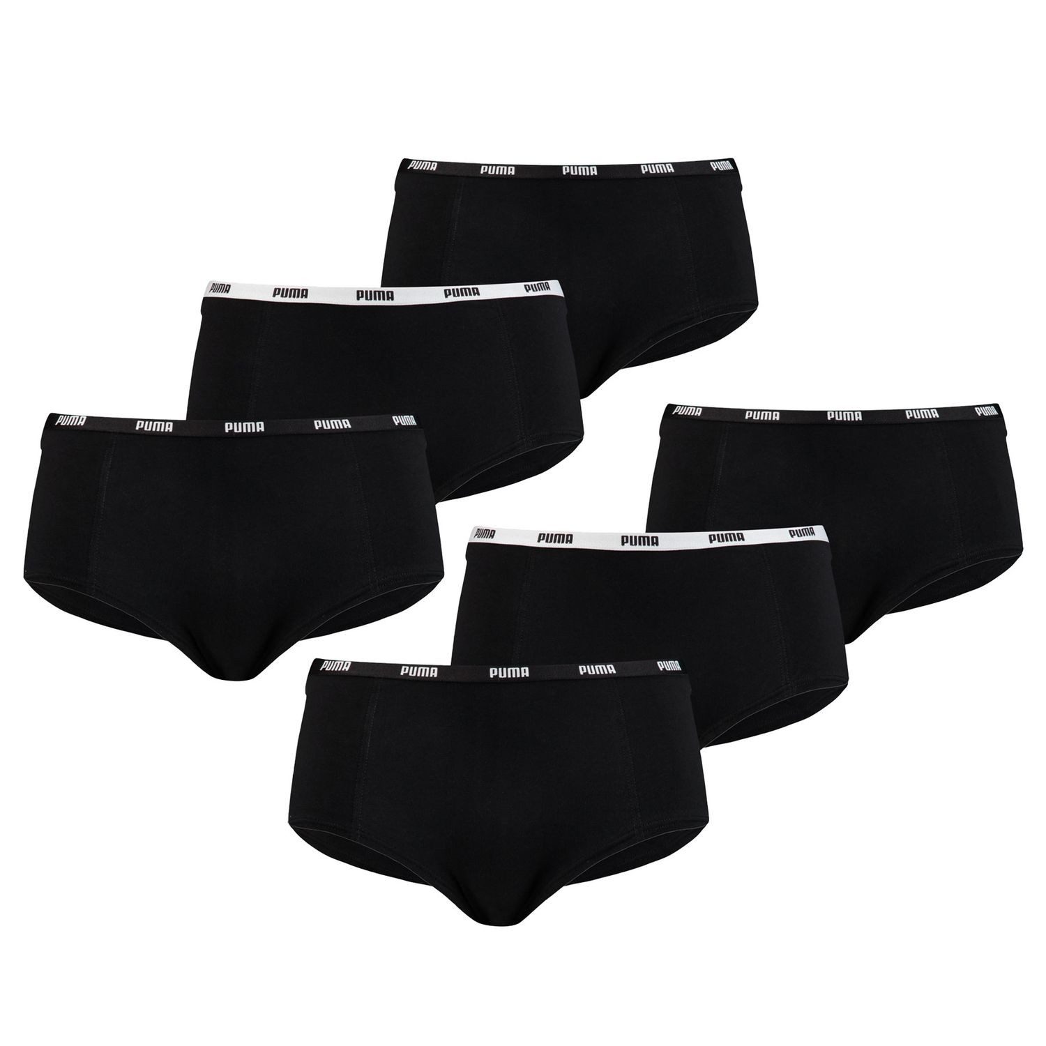 PUMA BODYWEAR Panty Mini Shorts Comfort Cotton Stretch (6-St., Set) Webgumm günstig online kaufen
