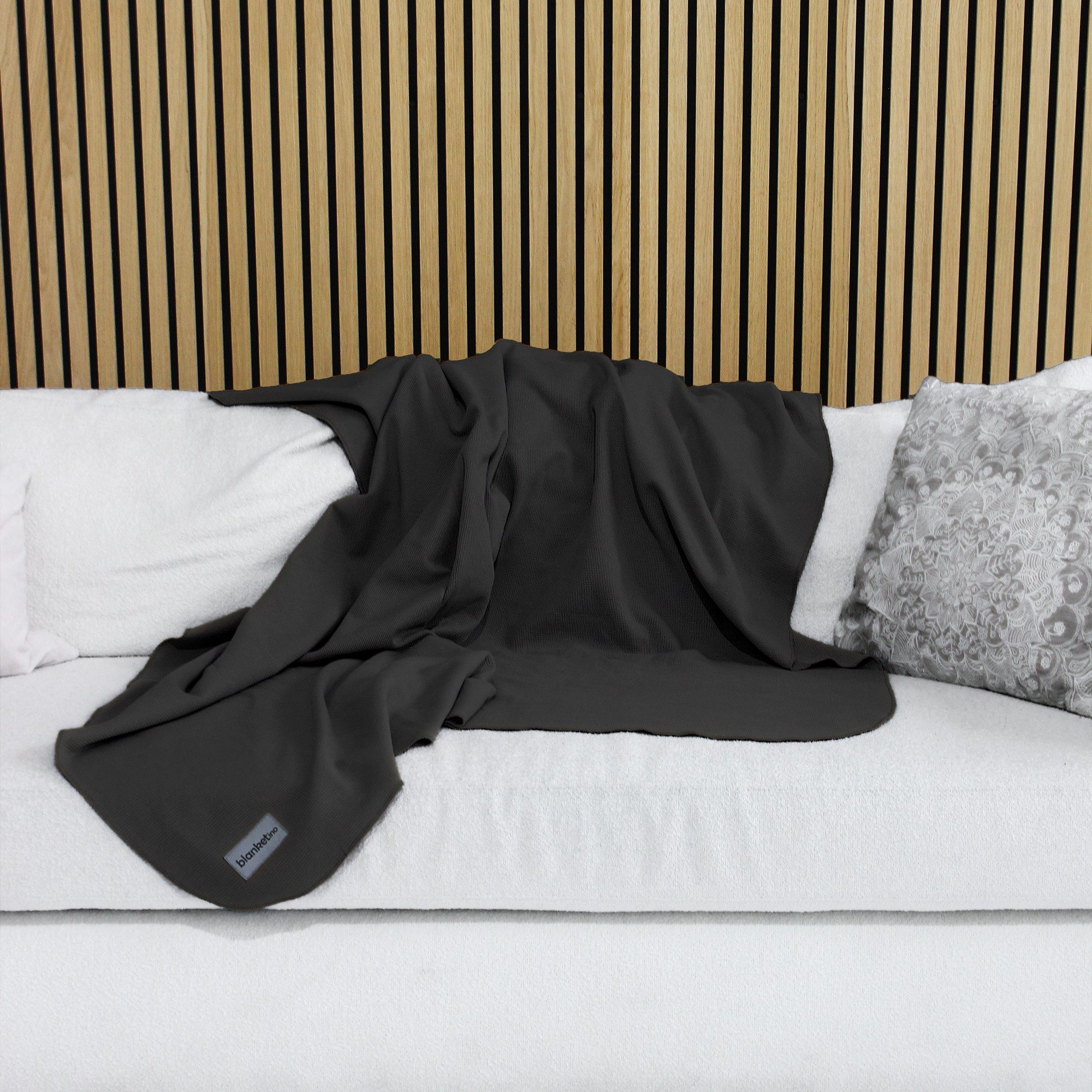 Wohndecke Sommerdecke, Überdecke aus Baumwolle, blanketino, pflegeleichte Sofadecke, Made in Germany, 150x210 cm