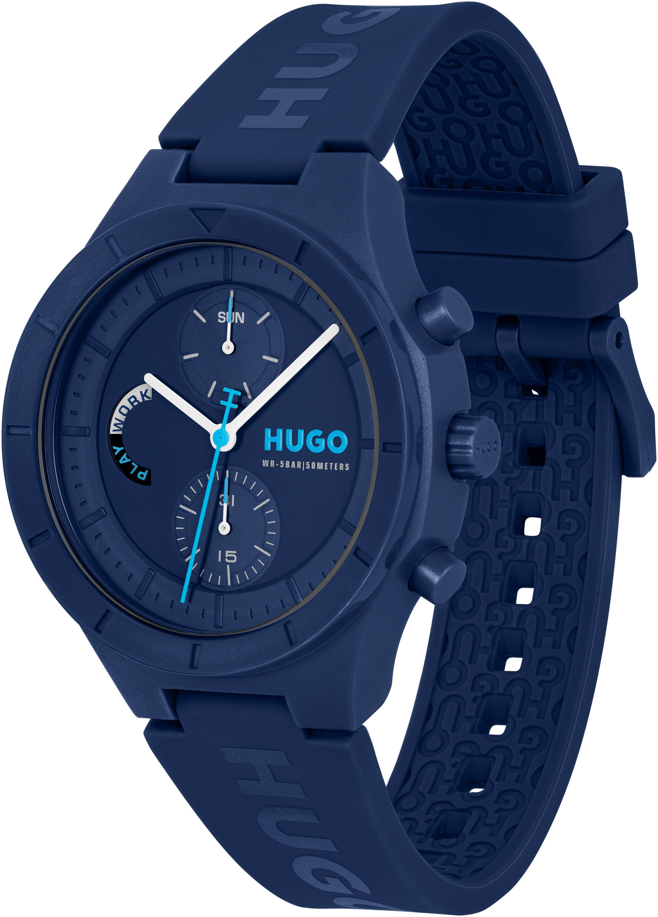 HUGO Multifunktionsuhr #LIT MULTI 1530404, Quarzuhr, günstig online kaufen