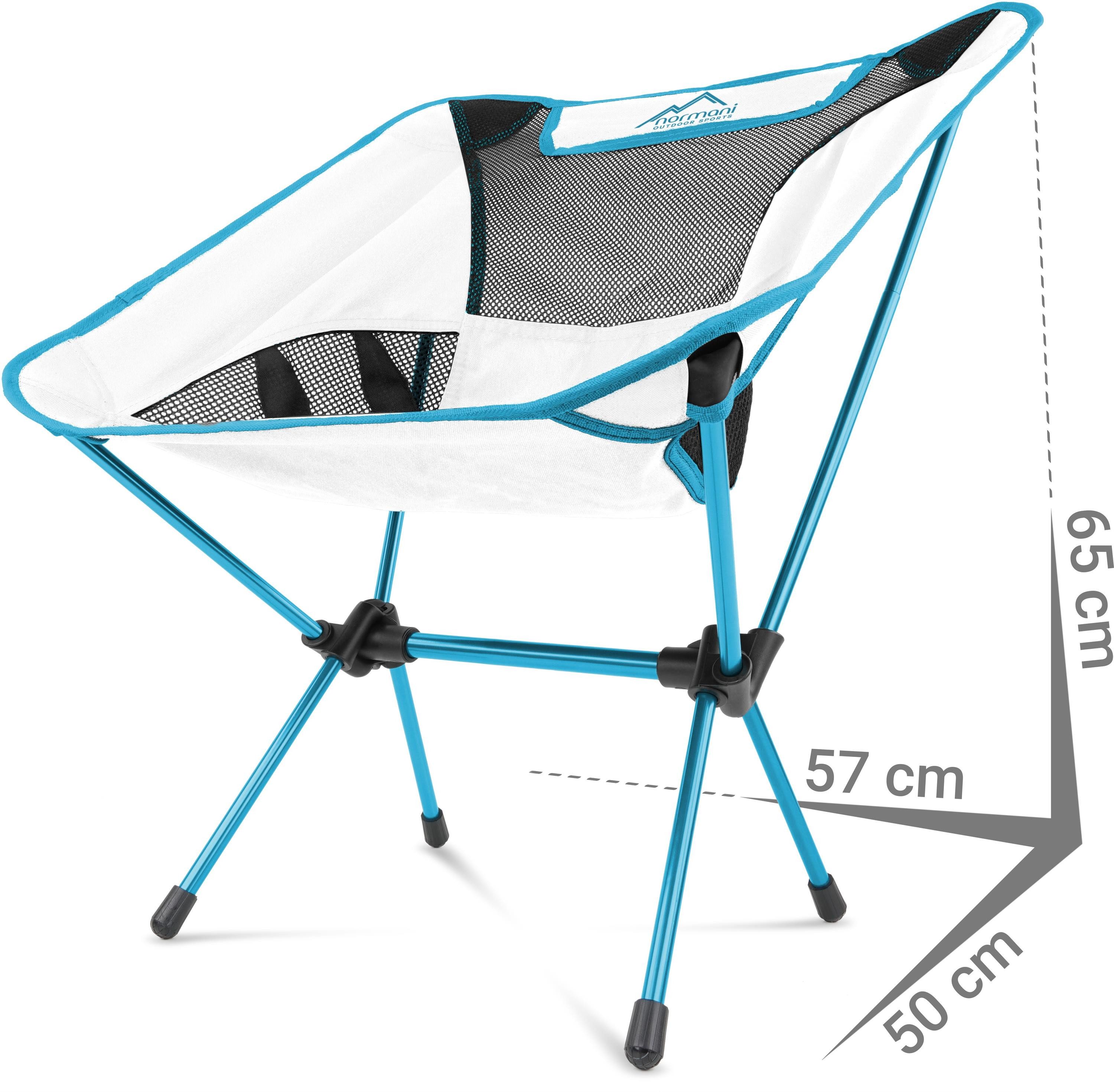 normani Campingstuhl Ultraleichter Campingstuhl Moak, Campingstuhl Angelstuhl - Gartenstuhl bis zu 135 kg
