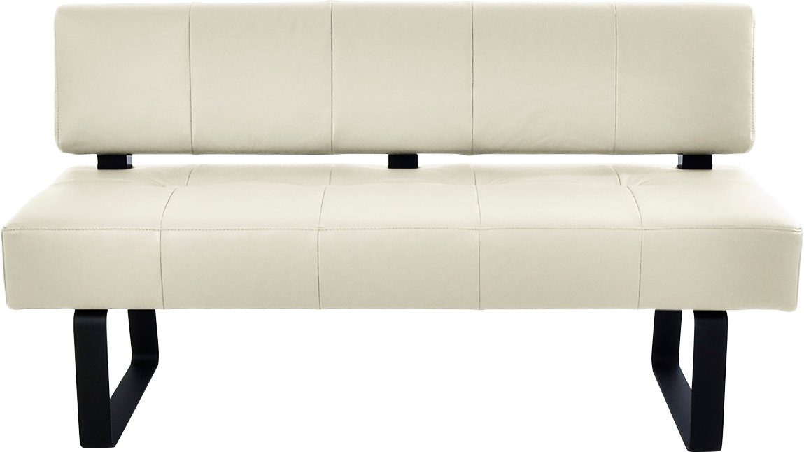 K+W Komfort & bequem Metallkufe schwarz Sitzsteppung, II, durch in Sandwichbauweise, Polsterbank Spider Wohnen