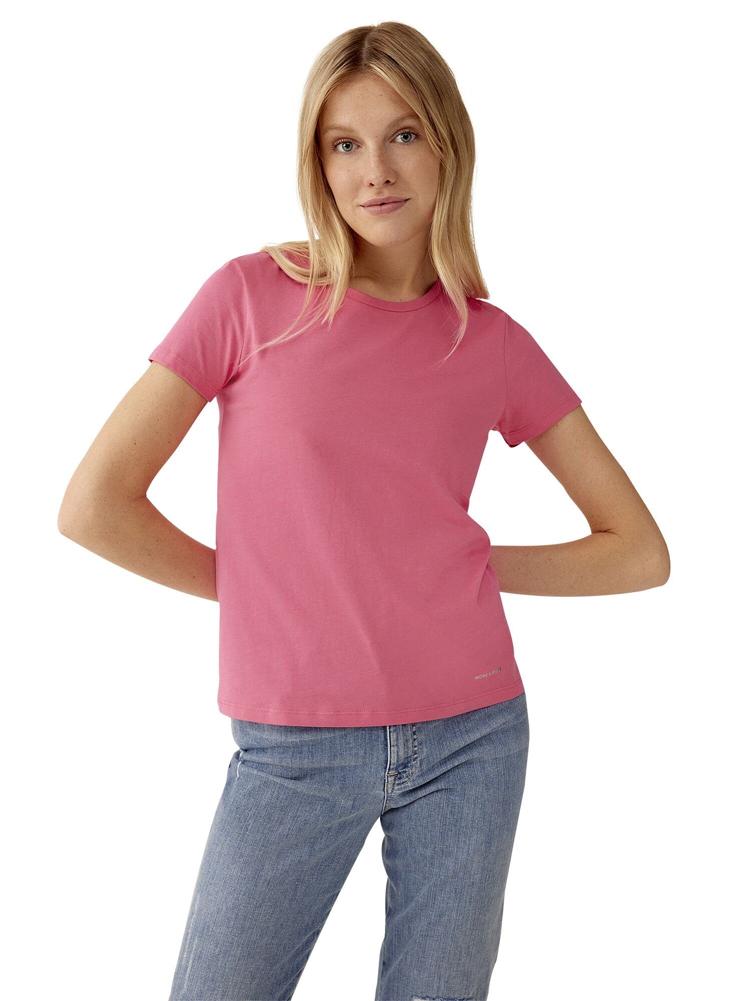 MORE&MORE Rundhalsshirt (1-tlg) pink