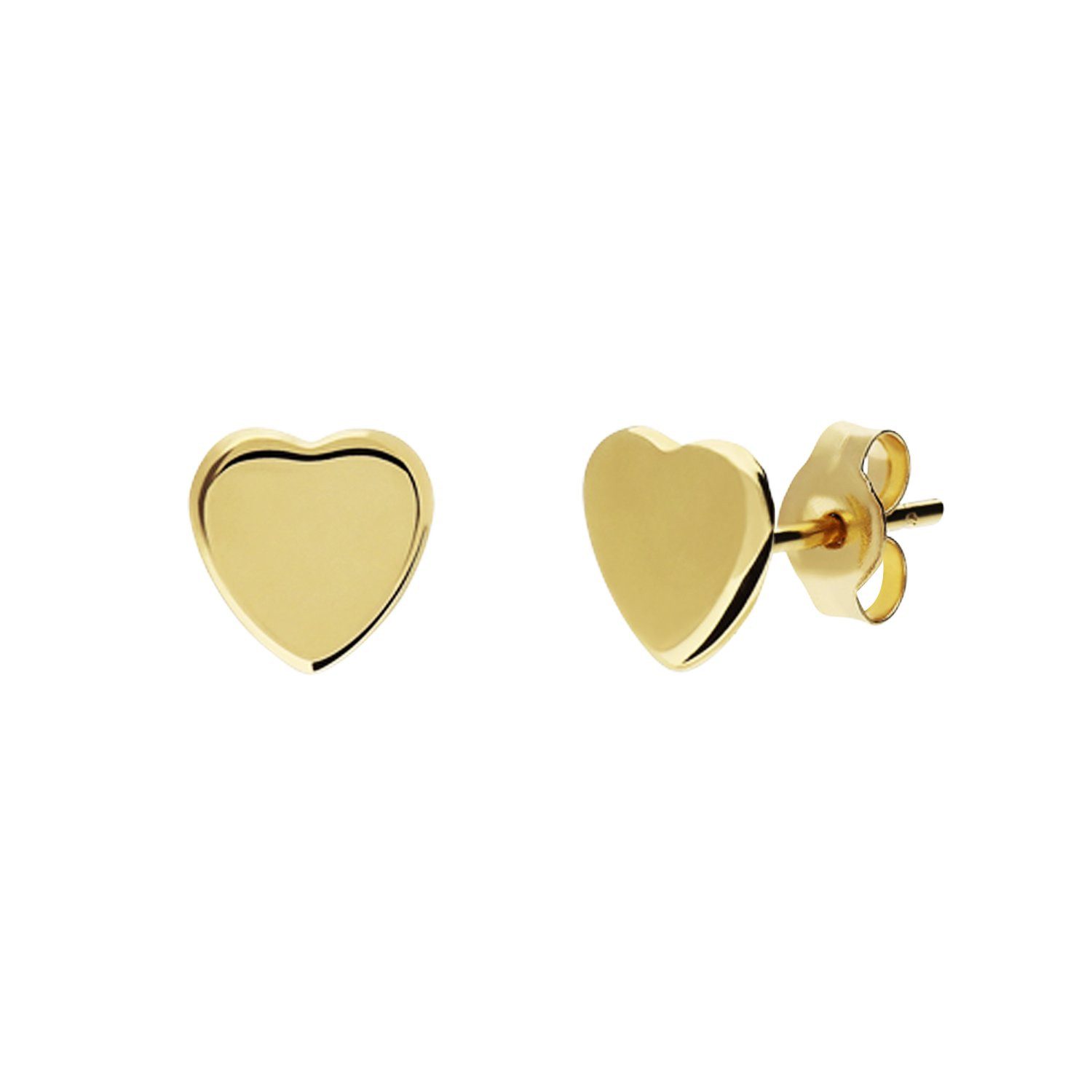LUCARDI Paar Ohrstecker Ohrring - 585 Gold - Gold - Kinder