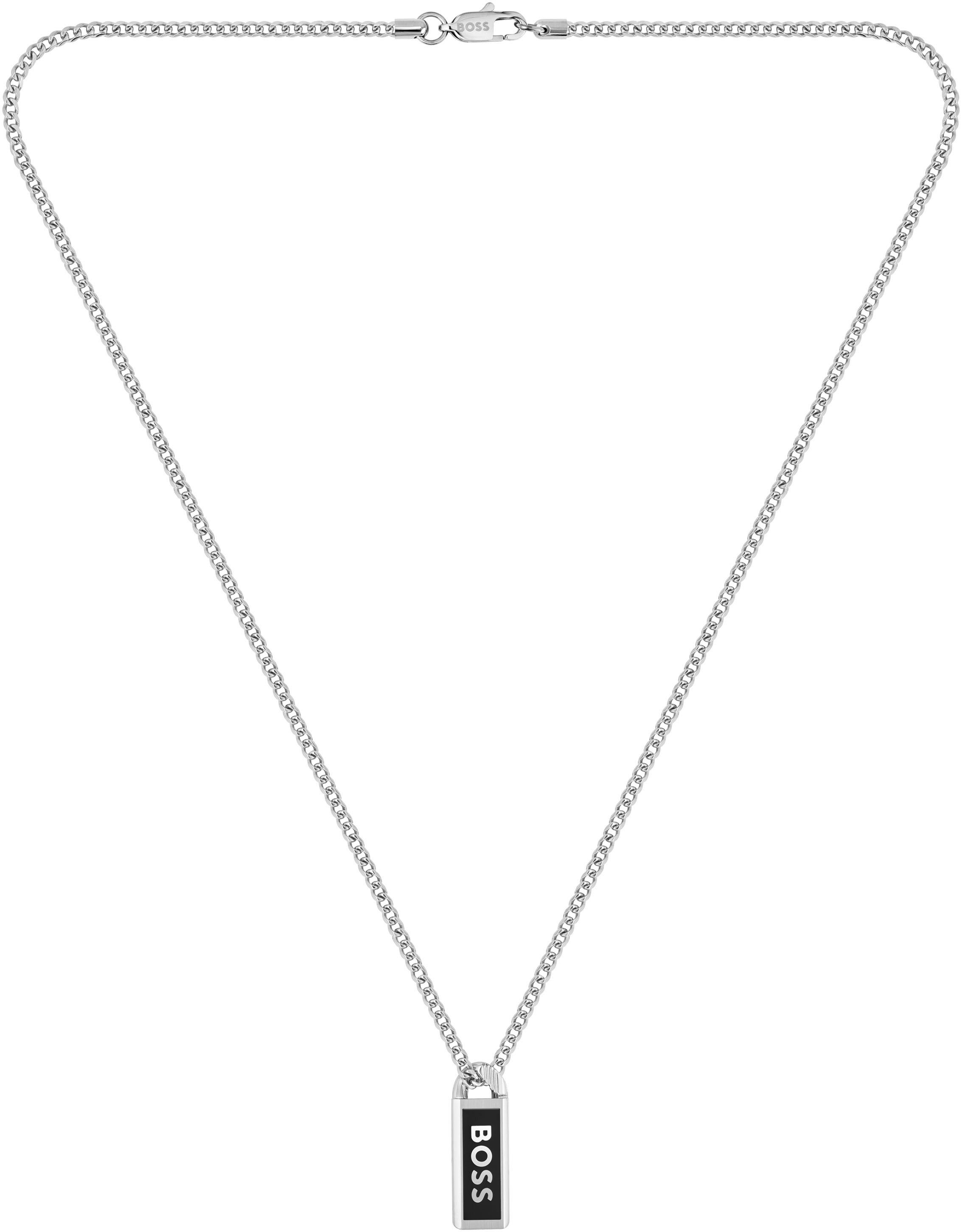 BOSS Kette mit Anhänger KASSY EMBLEM, mit Emaille