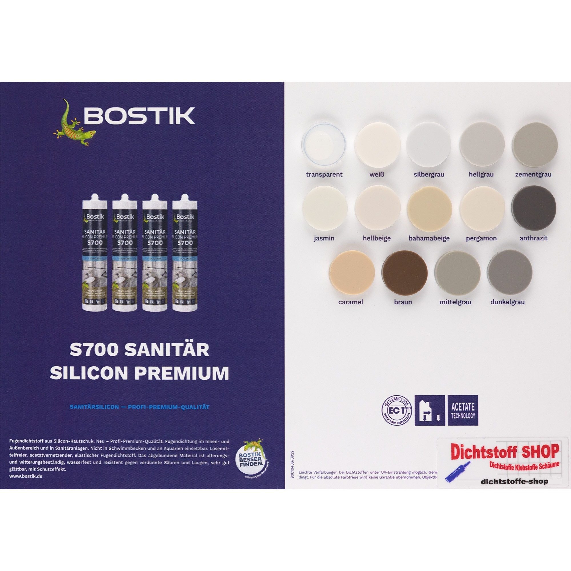 BOSTIK Dichtstoff Bostik S700 Sanitärsilicon Premium günstig online kaufen