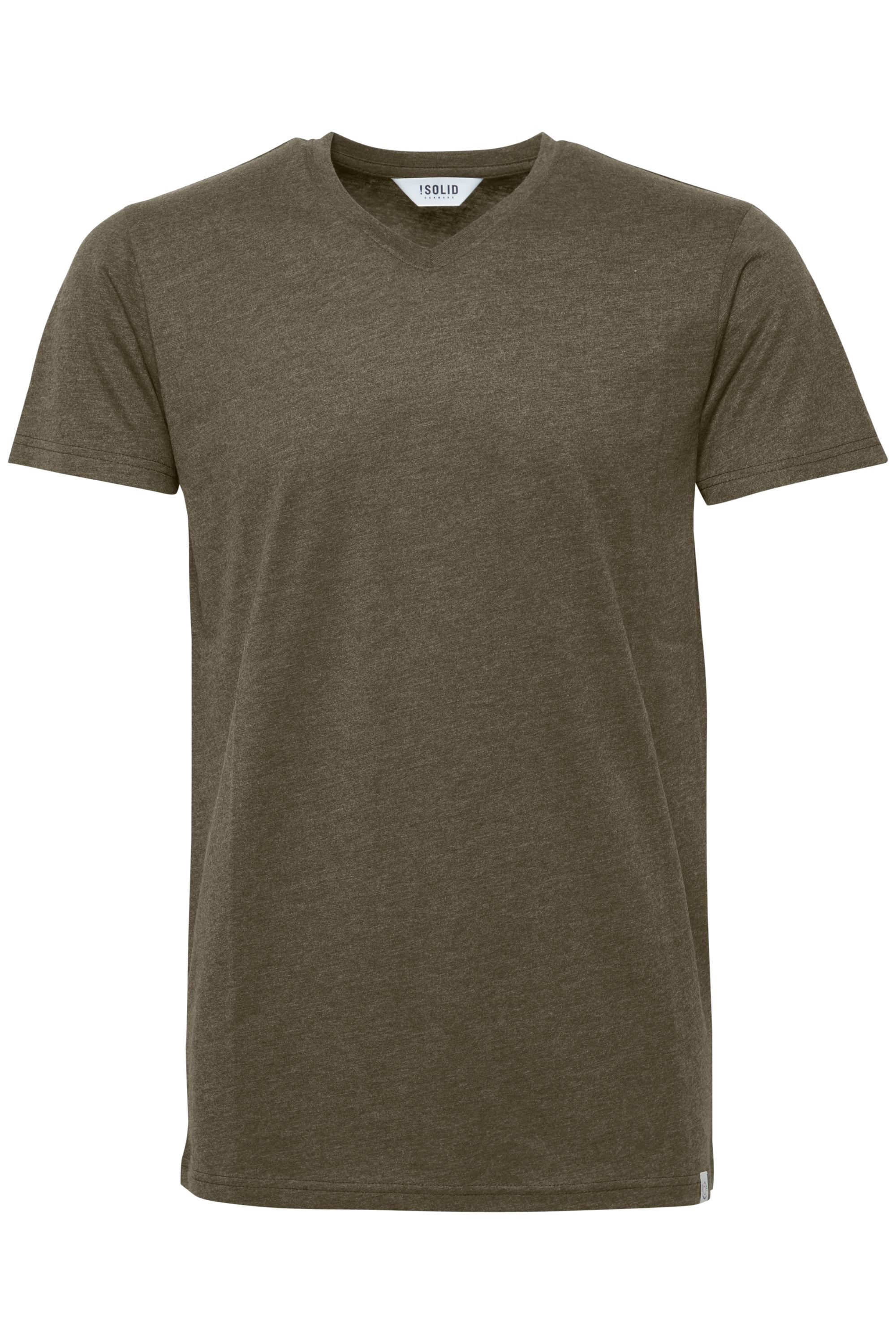 !Solid V-Shirt SDBedo Kurzarmshirt mit Melange günstig online kaufen