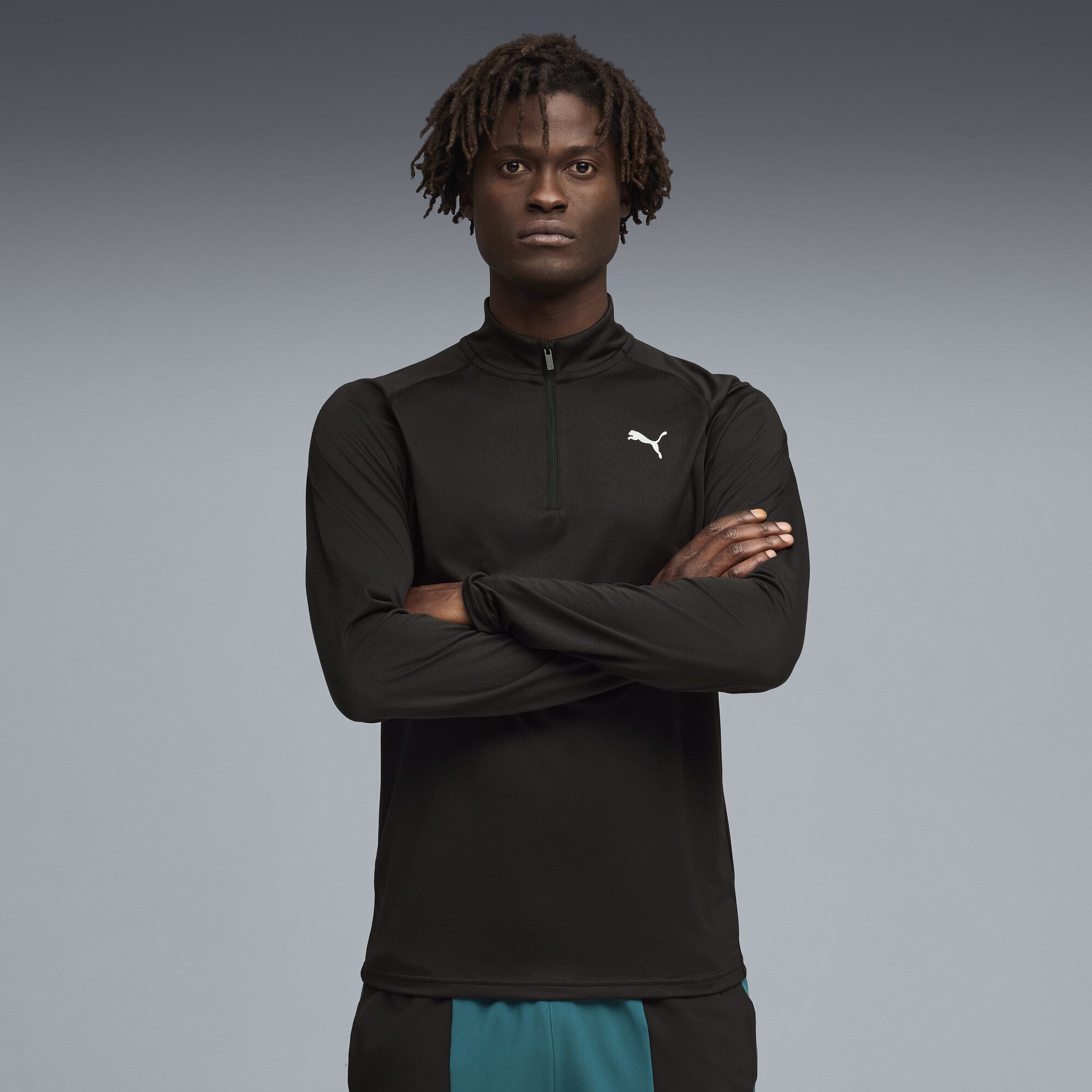 PUMA Trainingsshirt PWRTRAIN Trainingsshirt mit kurzem Reißverschluss Herren