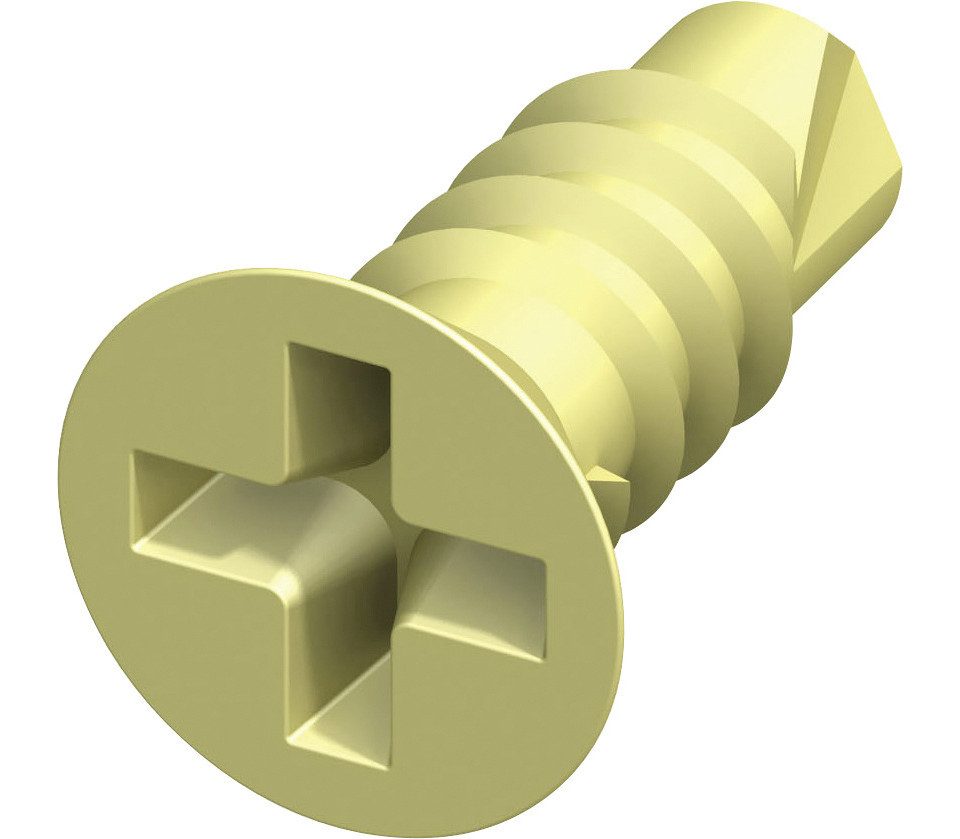 alfer Blechschraube alfer Senkkopfschraube 9.5 mm 9.5 x 2.9 mm Stahl