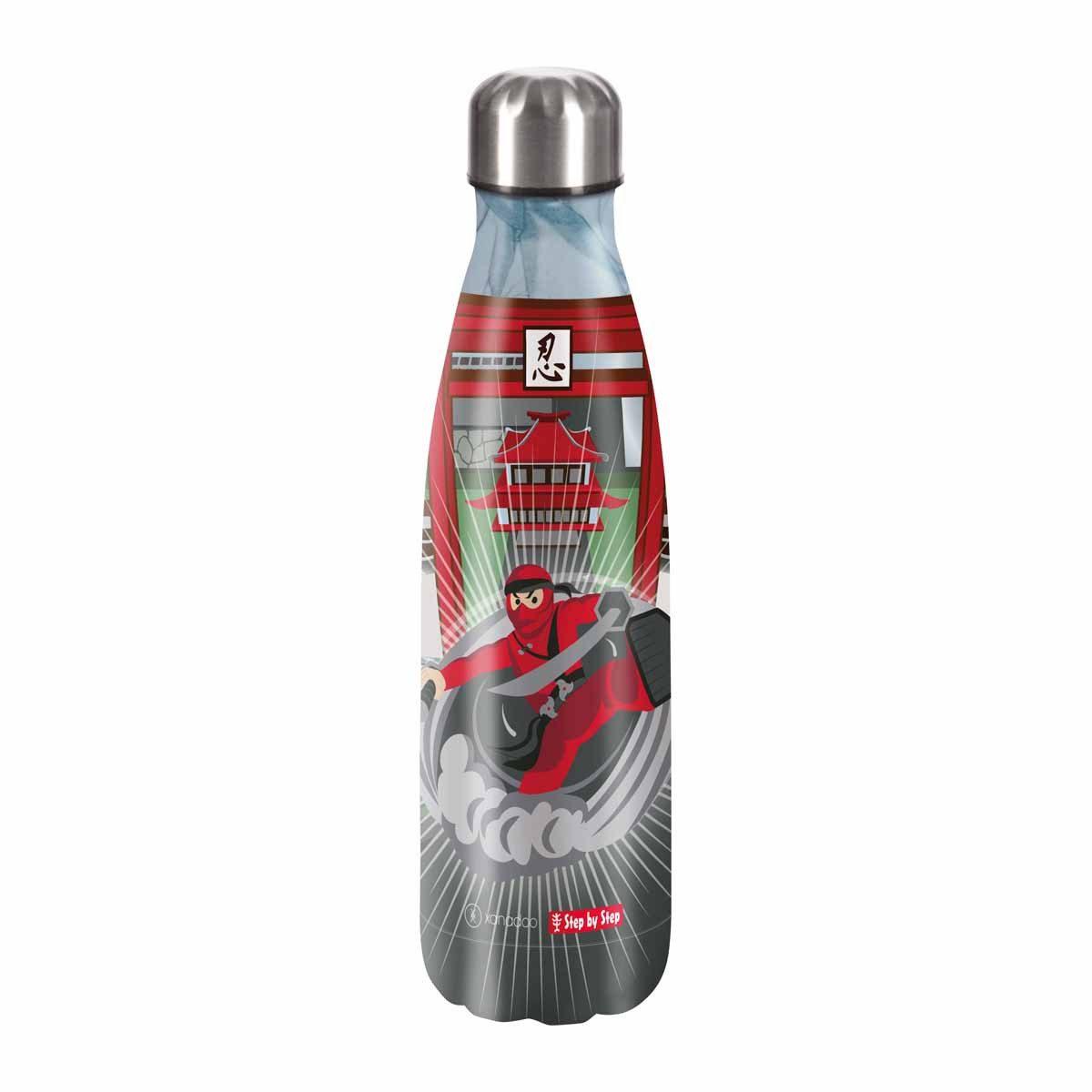 Schulranzen Edelstahl Trinkflasche 0,5 l Ninja Yuma