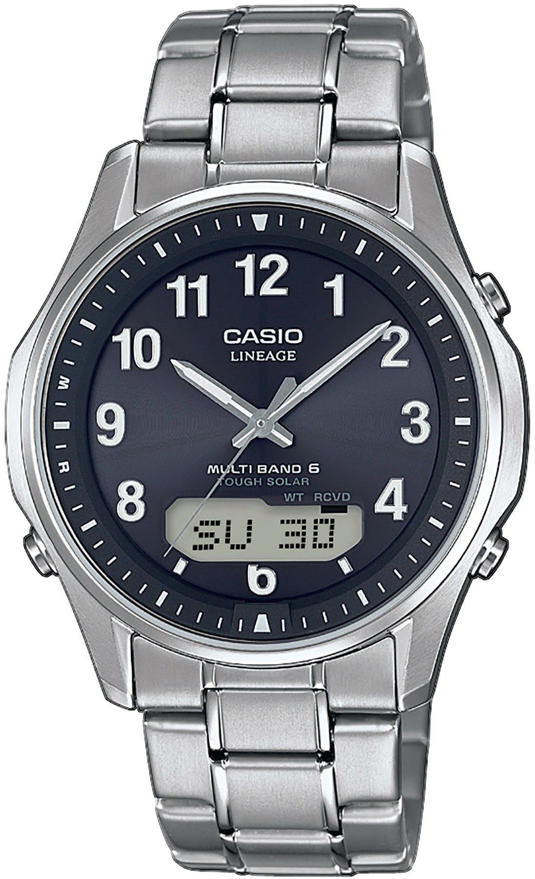 Casio Funk Funkchronograph LCW-M100TSE-1A2ER, Solaruhr, Armbanduhr, Herren, digital, Stoppfunktion