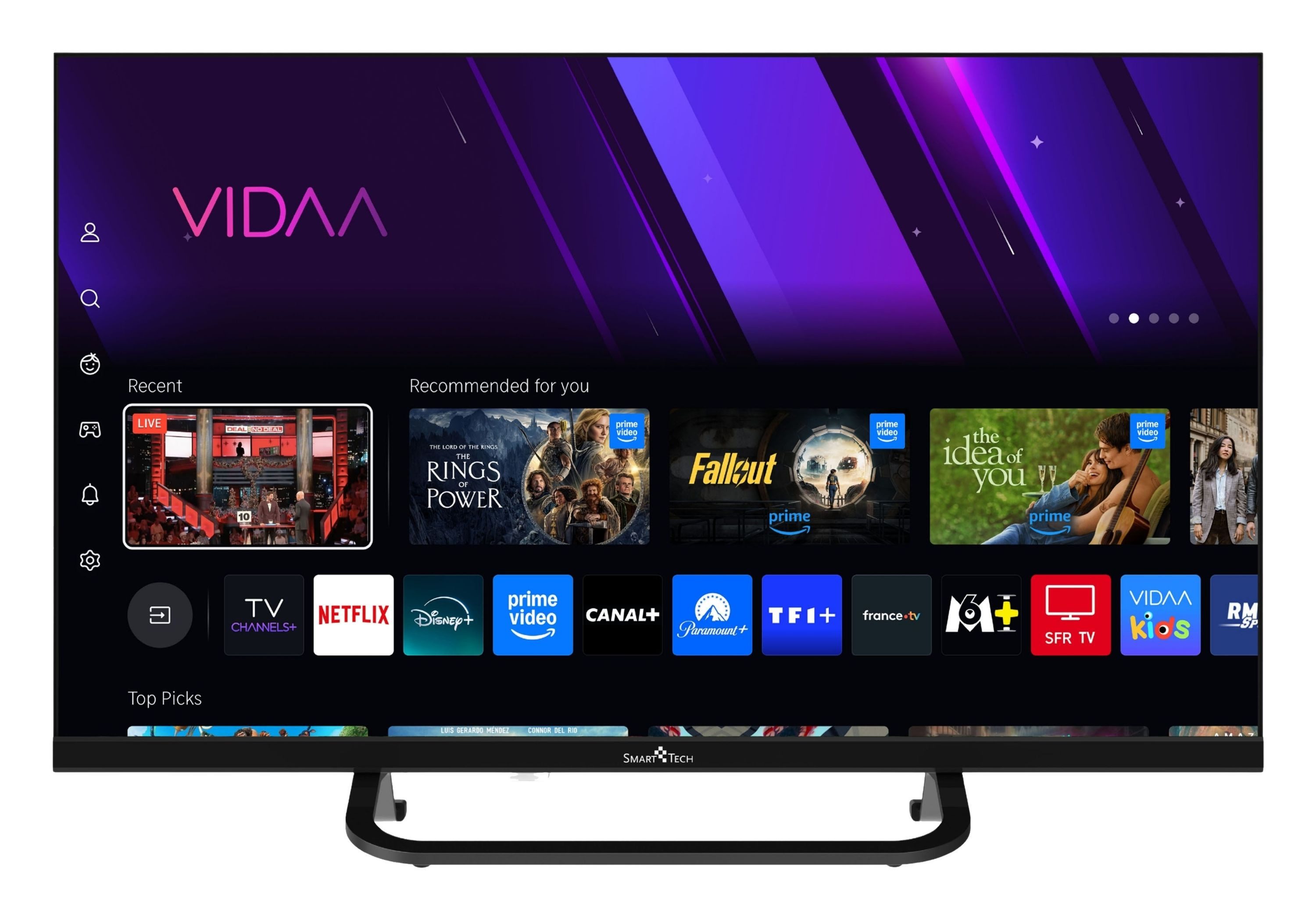Smart Tech 24HV02V LED-Fernseher (60 cm/24 Zoll, HD-ready, VIDAA Smart TV, VIDAA Smart TV, Triple-Tuner)
