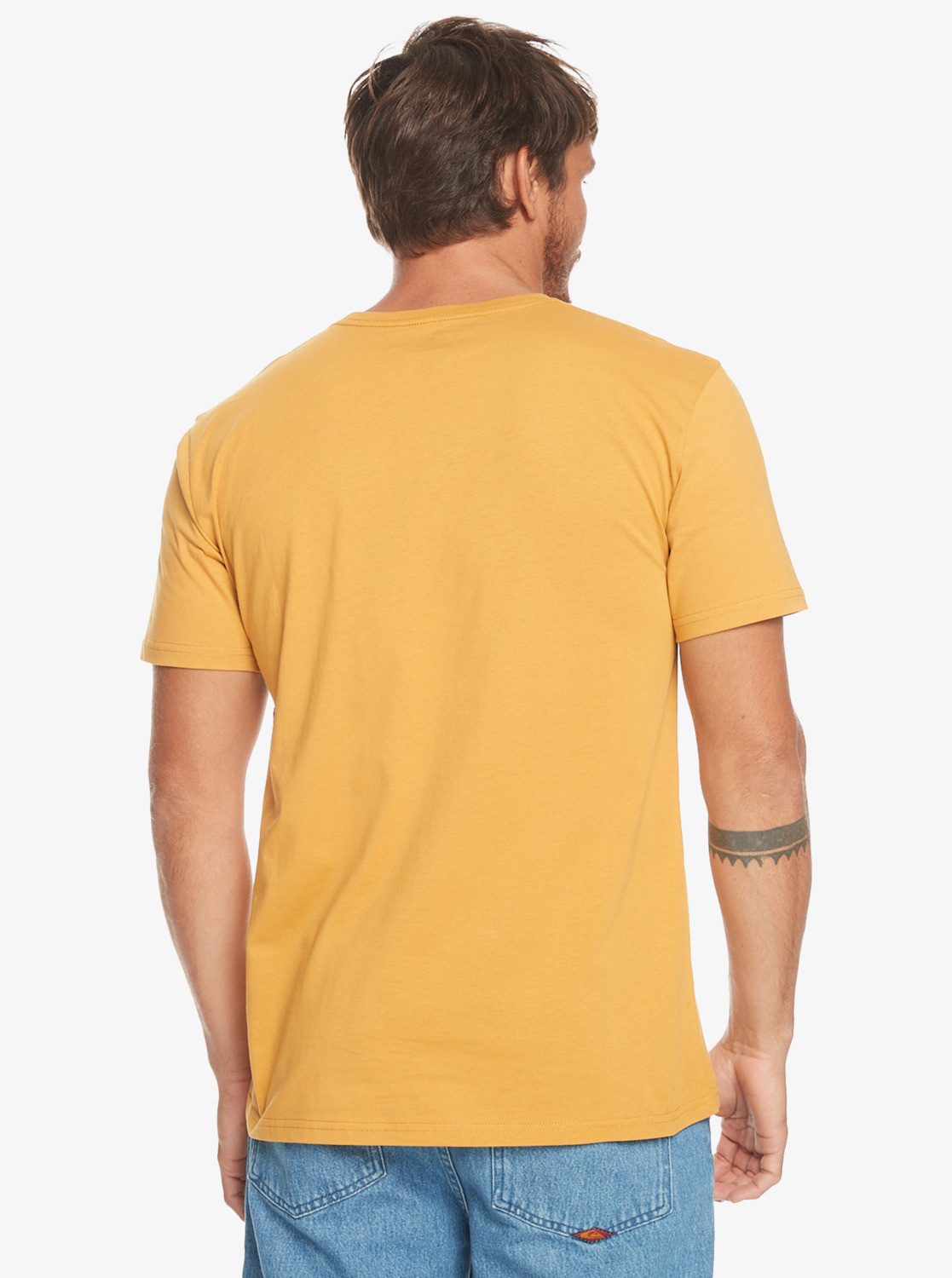 T-Shirt Gradient Line Quiksilver Mustard