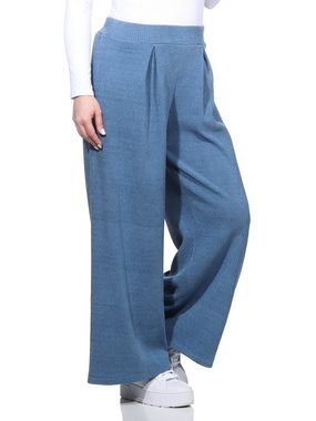 Aurela Damenmode Culotte Moderne Damen Cordhose im Culotte Style Business. oder Freizeithose mit elastischem Bund, mit Kordelzug