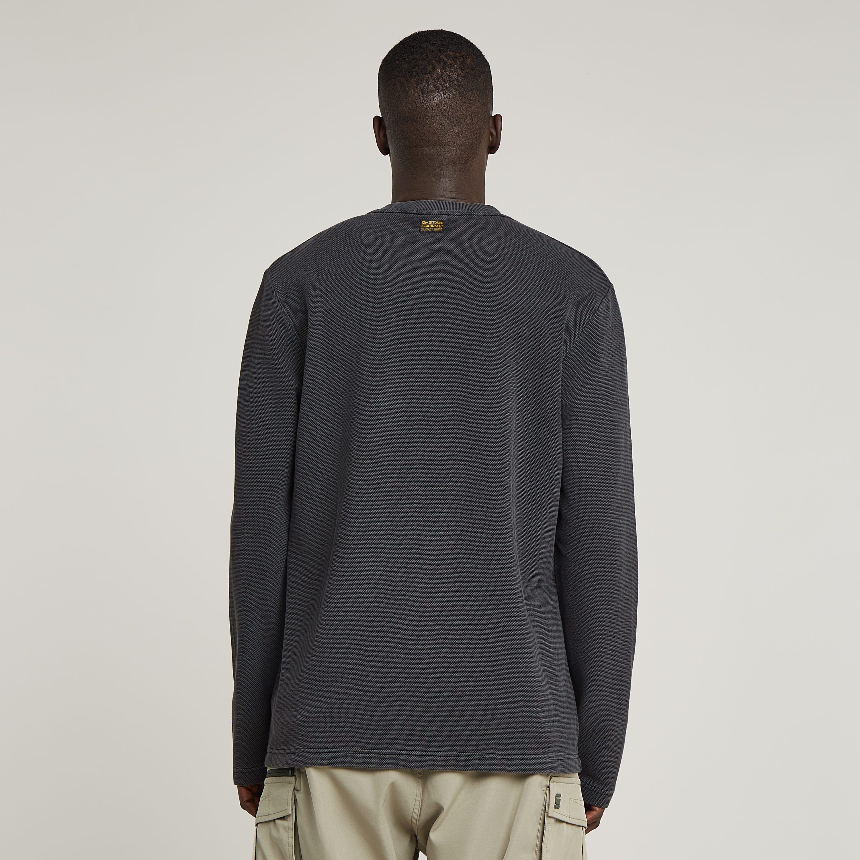 G-STAR Longsleeve Overdyed Tweeter aus Piqué-Strick günstig online kaufen