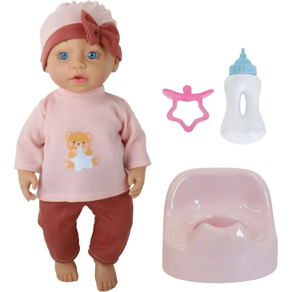 Vedes Spiel Amia Trink- & Nässpuppe Rosy 40cm mit Zubehör ab 2 Jahren