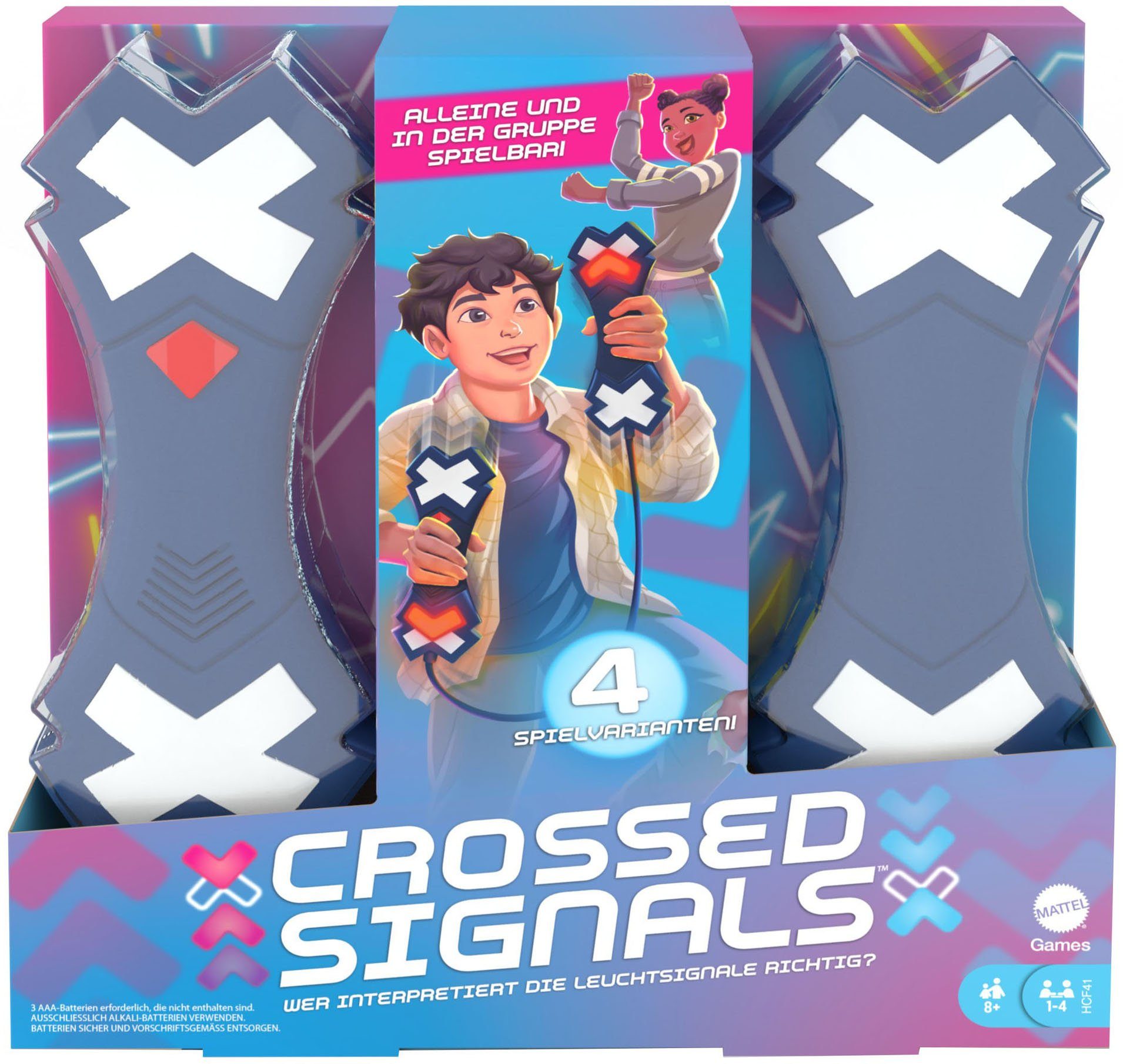 Mattel games Spiel, Aktionsspiel Crossed Signals, mit Licht- und Sprachbefehlen