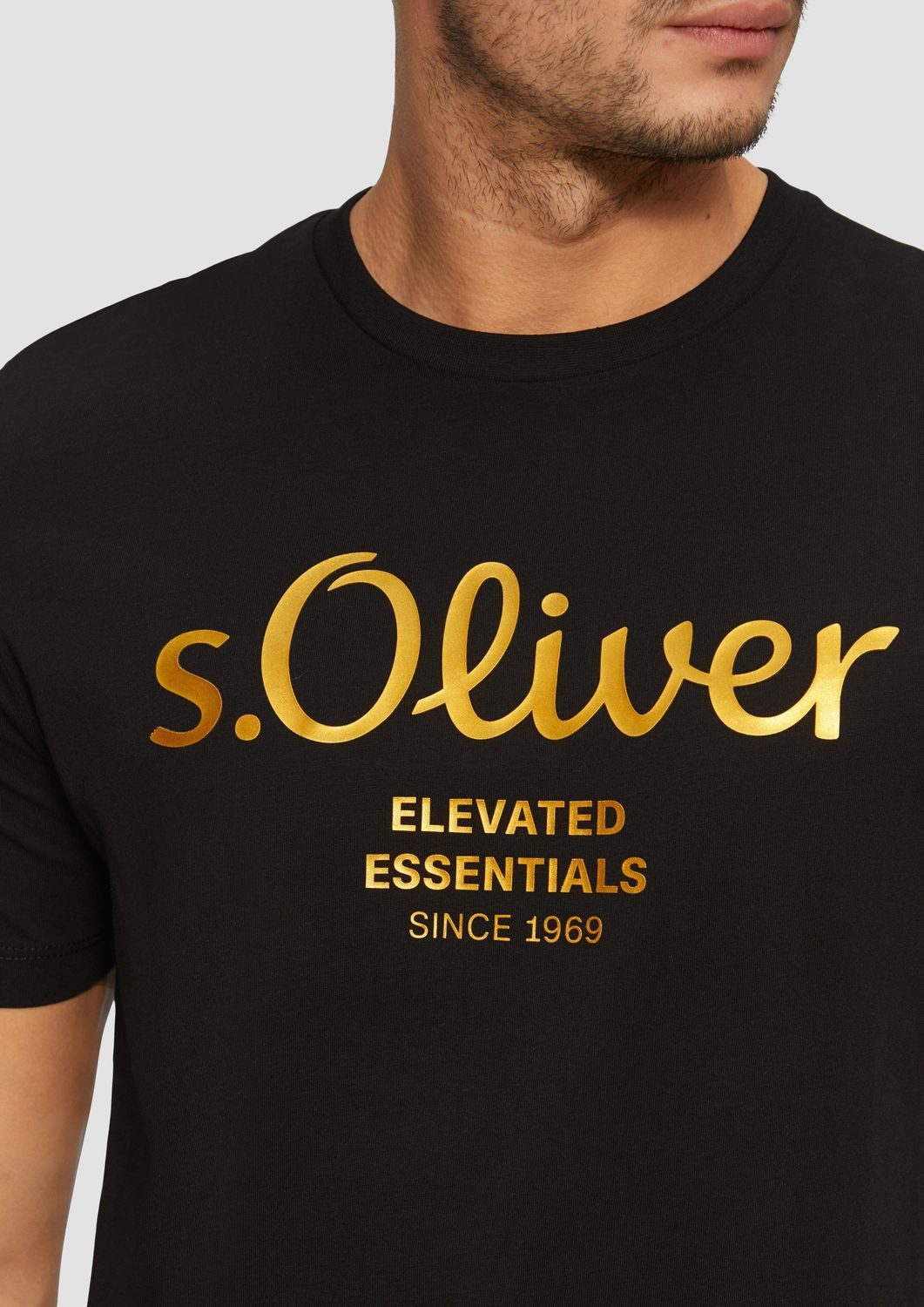 s.Oliver T-Shirt mit Logo-Print Rundhals, kurzarm günstig online kaufen