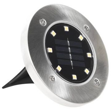 vidaXL Außen-Wandleuchte Solar-Bodenleuchten 8 Stk. LED Warmweiß