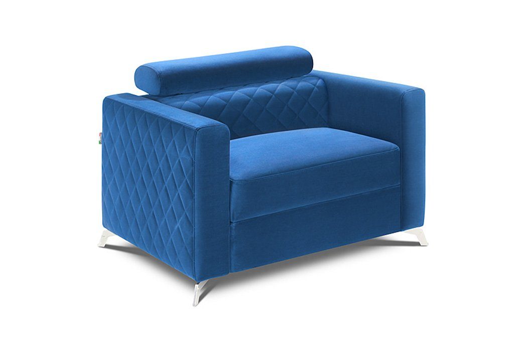 JVmoebel Sessel, Sessel Designer Stuhl Polster Relax Textil Leder Lounge Einsitzer Club Sofa Neu