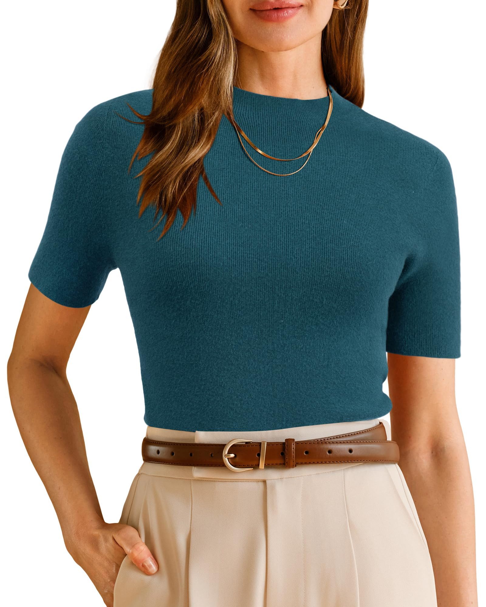 Arach&Cloz Wollpullover Damen Pullover Wolle Blended Seamless Tops Rollkrag günstig online kaufen