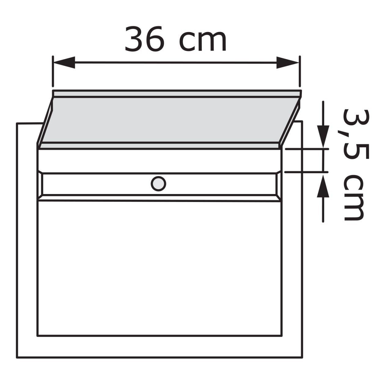 Bravios Briefkasten Rot Edelstahlklappe mit Elegance Briefkasten