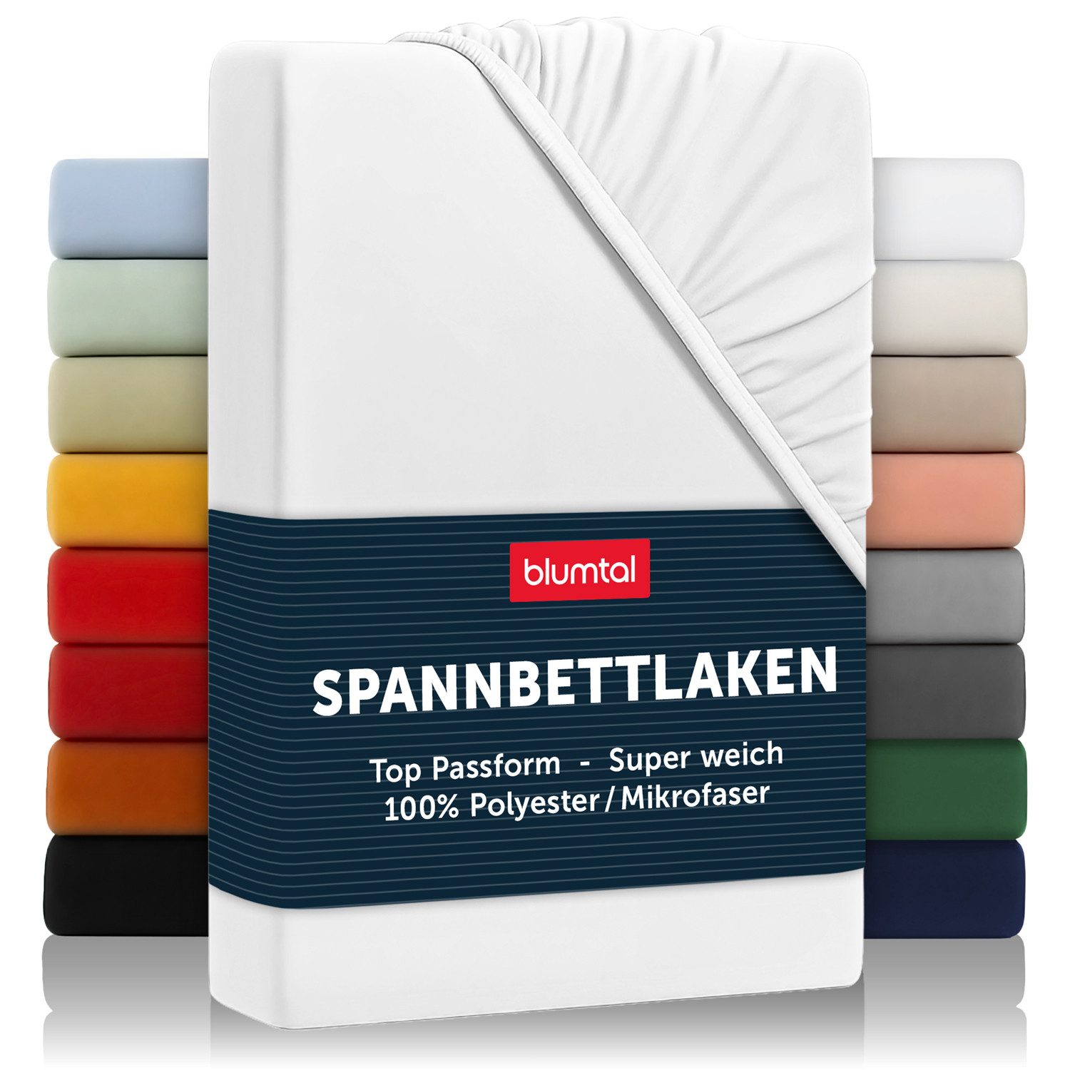 Blumtal Spannbettlaken Простыни aus Mikrofaser OEKO-TEX® zertifiziertes Laken, Mikrofaser, Gummizug: rundum, (1 Stück), Oeko-TEX® Zertifiziert