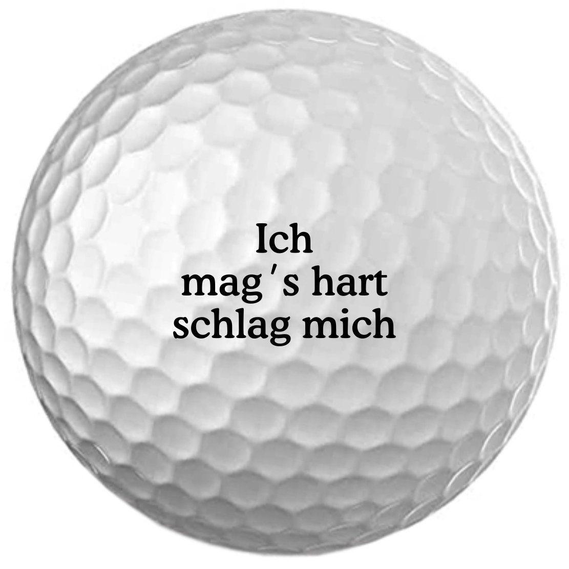 Lasernauten Golfball 3 Stück Golfbälle Wilson Ultra mit Gravur Spruch Ihrer Wahl Golfball