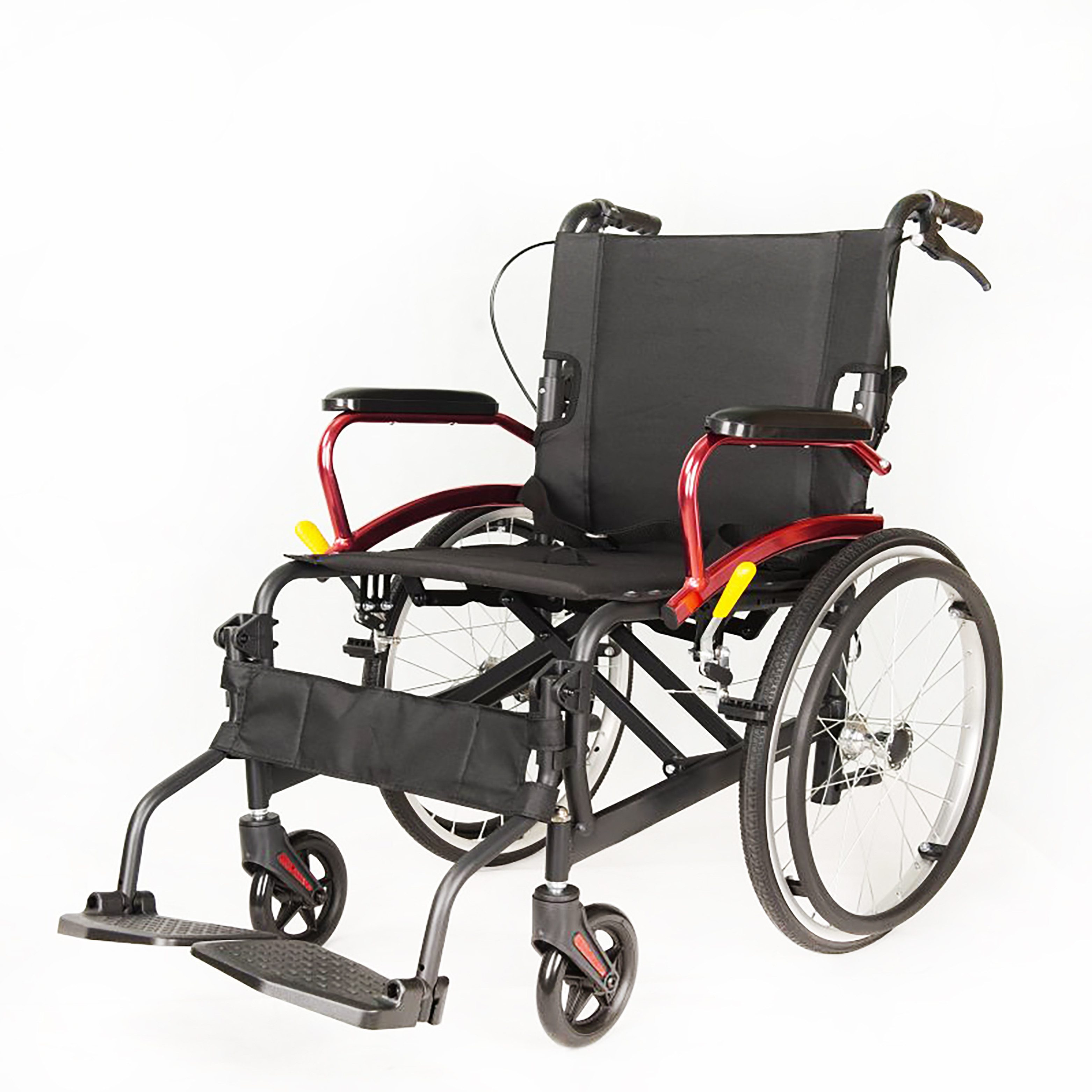 Antar Rollstuhl komfortabler Aluminium Rollstuhl mit Sicherheitsgurt